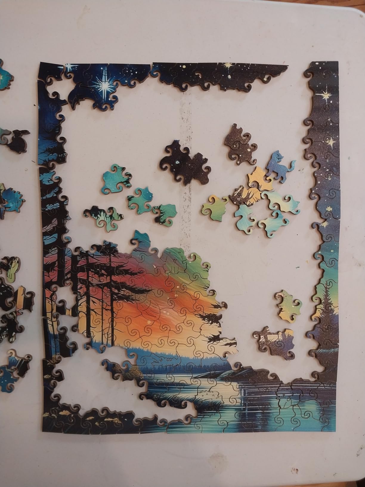 Wooden Puzzles for Adults, Unique Animal Shaped Wooden Jigsaw Puzzles for Adults, Wood Puzzles Adult for Family Game Birthday Gift with Exquisite Wooden Box (11.2 x 14.1in, 270pcs) customer photo 2