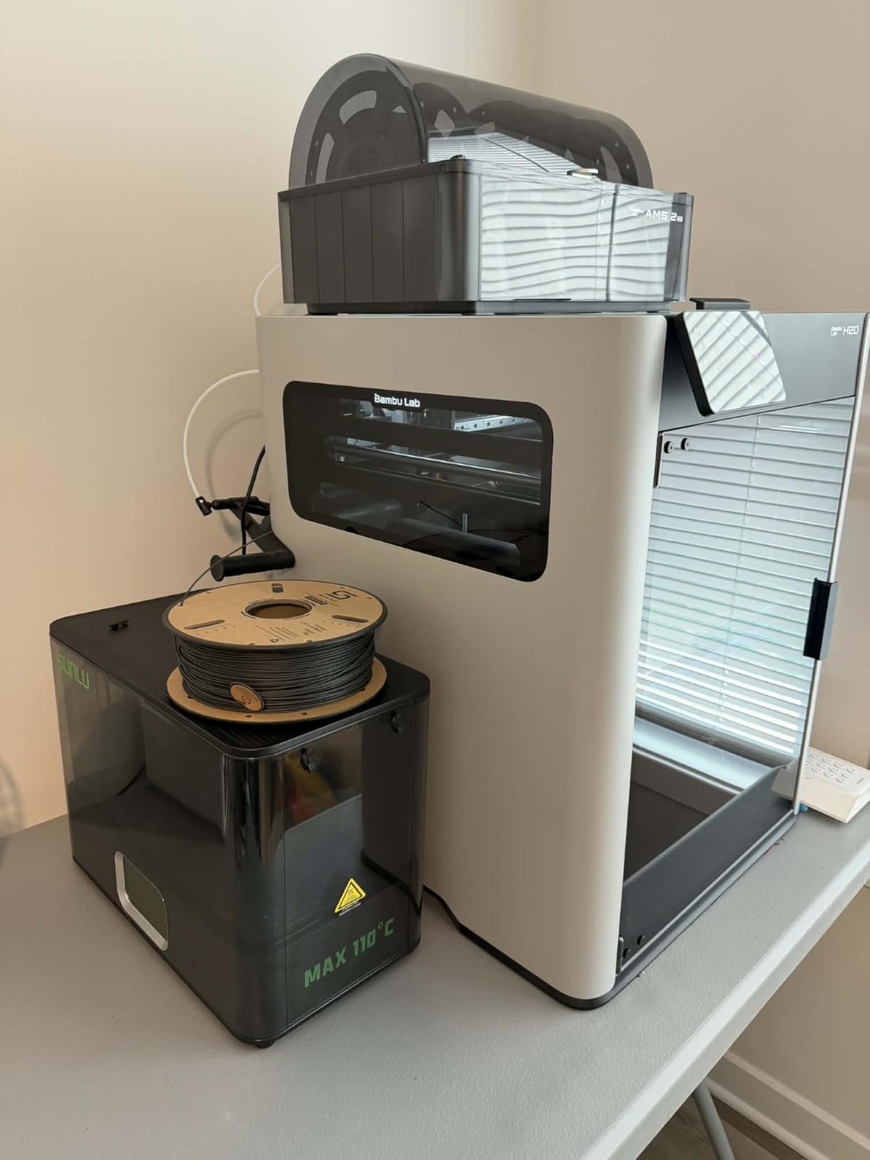 SUNLU E2 3D Printer Filament Dryer, Dry and Anneal 2-in-1 | 110℃ Max Temperature, 500W PTC Heater, Dual-Chamber, Designed for Engineering Filaments customer photo 2