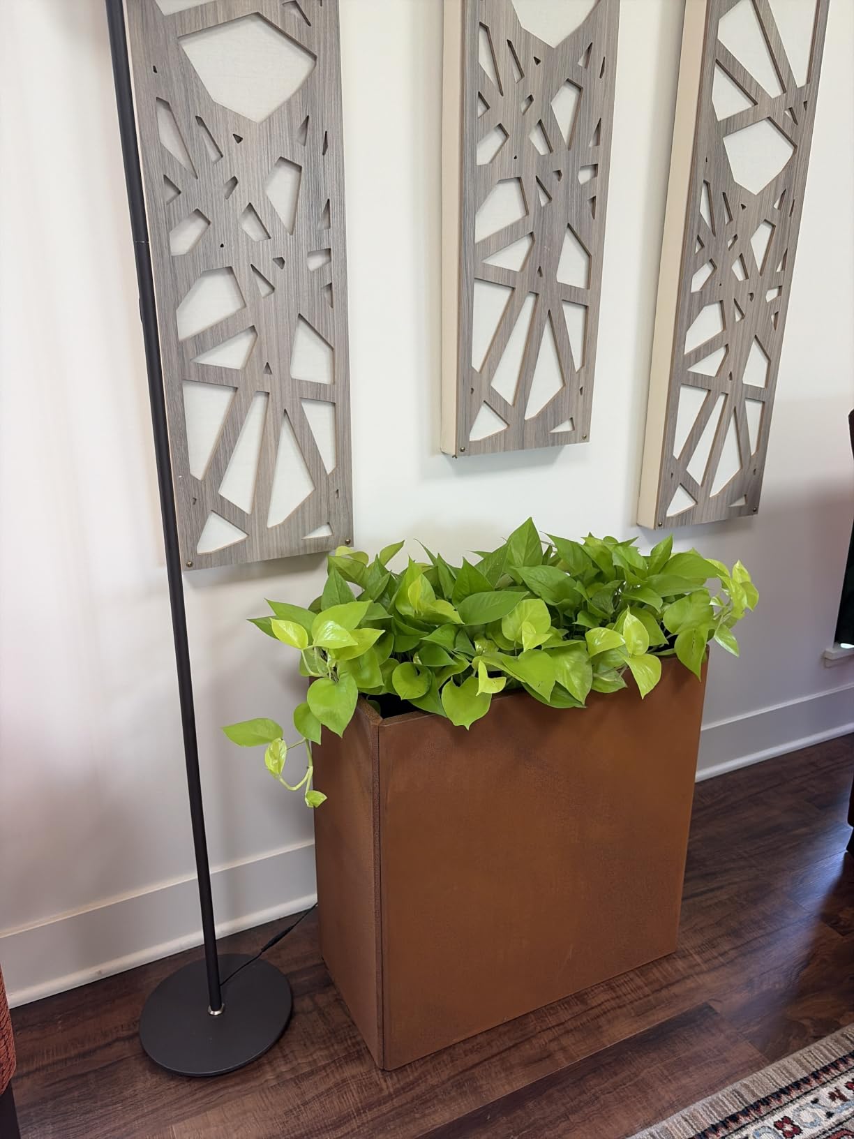 Cor Ten Steel Planters – 32x12x24H Inch Planter Box Rustic customer photo 1