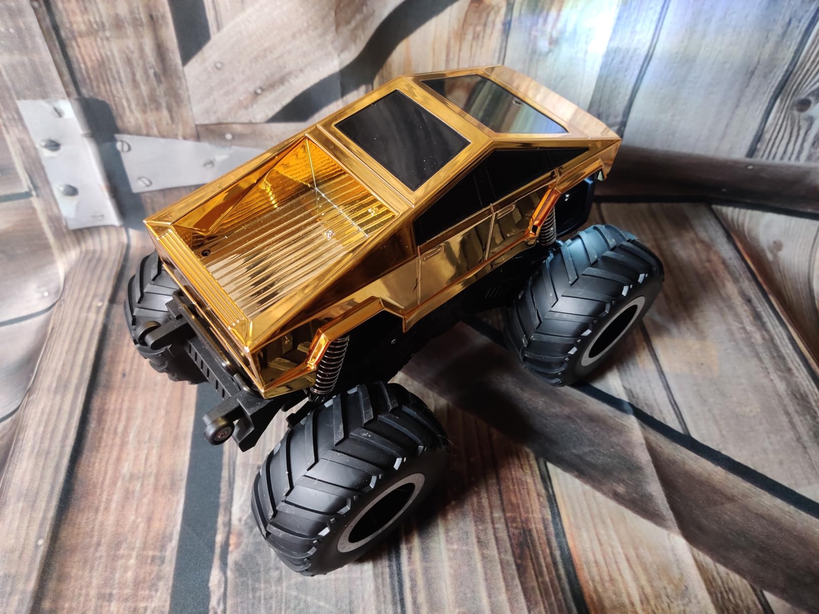 GoBang 1:16 Amphibious Cyber Police Car Monster Truck Toys Gifts for Kids | Remote Control Car Waterproof Rc Cars 4WD All Terrain Off-Road Trucks for 6 7 8 9 10 11 12 Year Old Boys Girls Gifts Presents customer photo 2
