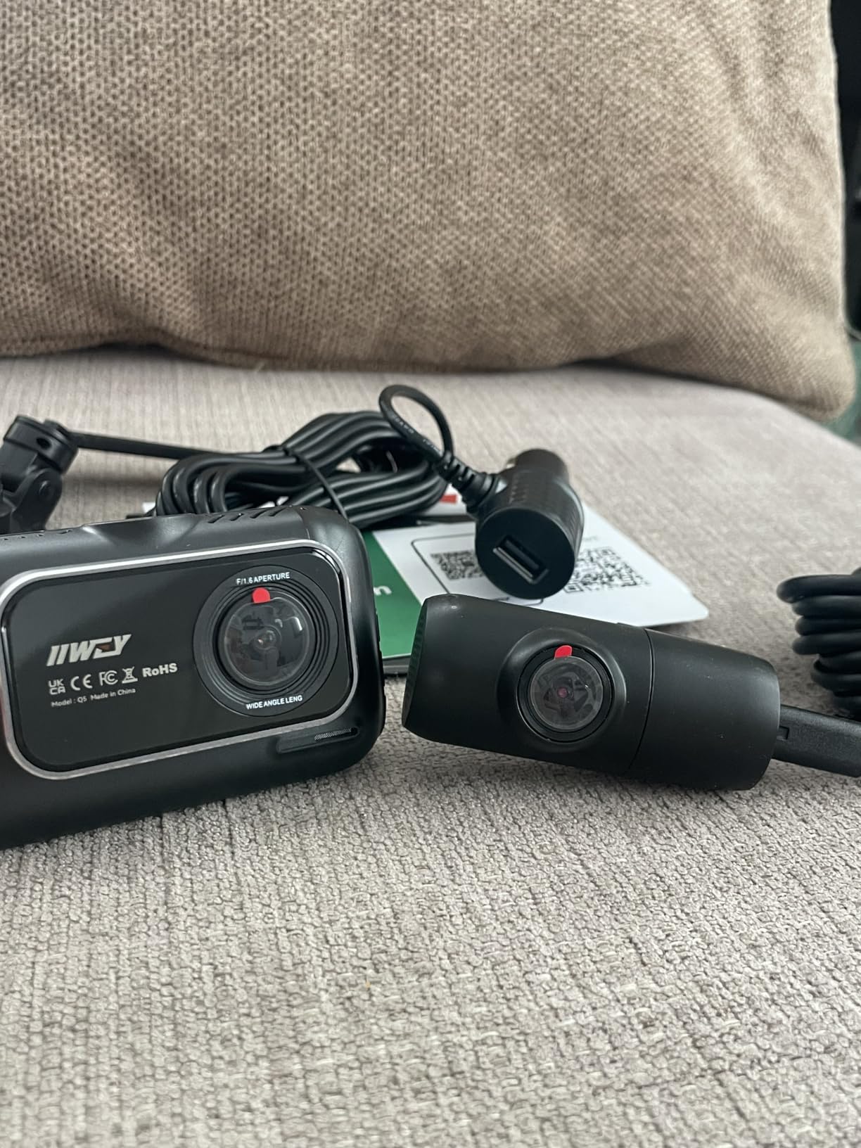 IIWEY 4K+4K Dash Cam Front and Rear, 5G Wi-Fi 64GB SD Card Included, STARVIS Dash Camera for Cars, 3 Inch IPS Screen, Dual Channel HDR Night Vision, 24H Parking Mode, 170° Widude Angle, G-Sensor customer photo 2