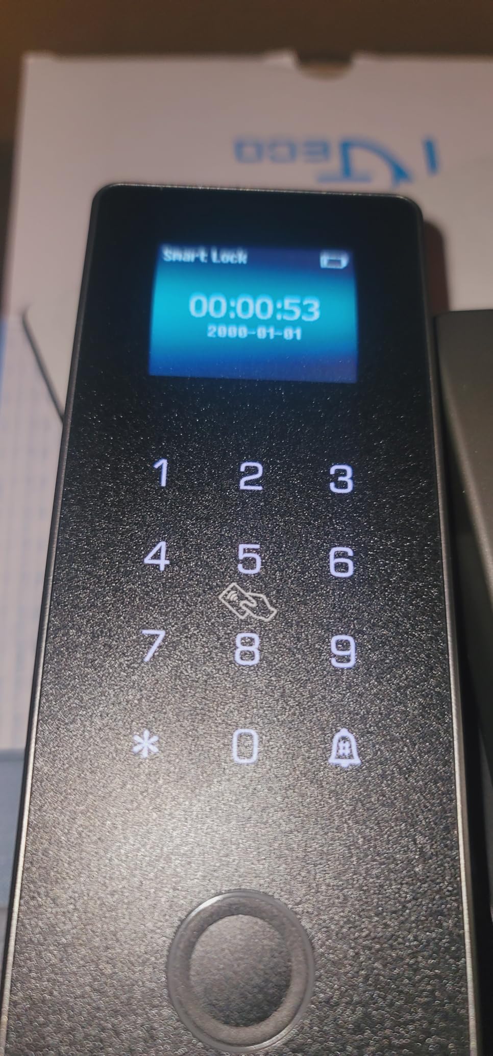 NGTeco Smart Glass Door Locks, 5 Unlock Ways Keyless Entry Gate Locks, Remote Control, Fingerprint, IC Card, Password, No Drill Door Locks for Home,Green House,Cabinet,Office customer photo 1