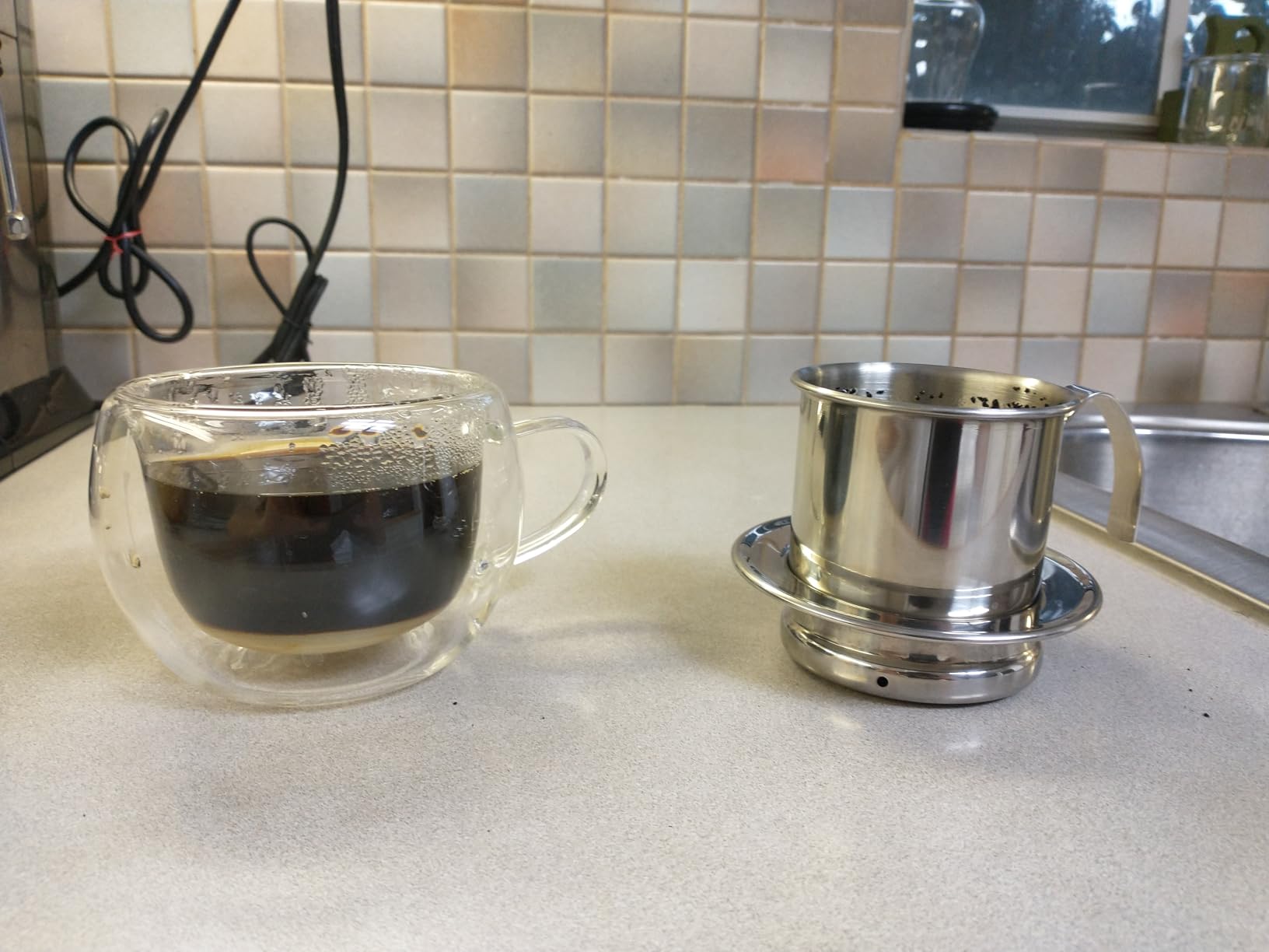 8oz Stainless Steel Vietnamese Coffee Dripper, Gravity Insert | Perfect for Iced Coffee (Ca Phe Sua Da), Office Morning Rituals & Travel customer photo 2