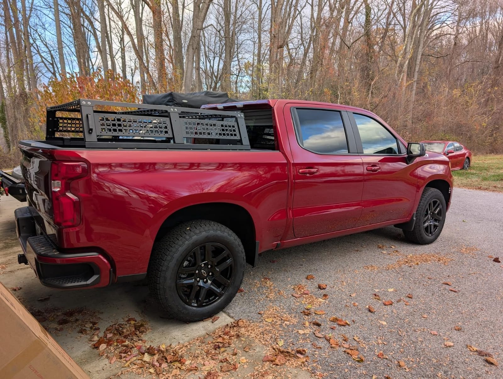 JOYTUTUS 18.8 Inch High Full Size Truck Bed Rack with Molle Panel | Overland Bed Racks for Trucks Compatible with F150 F250 F350 Silverado Sierra Ram, Truck Bed Rack for Roof Top Tent customer photo 1