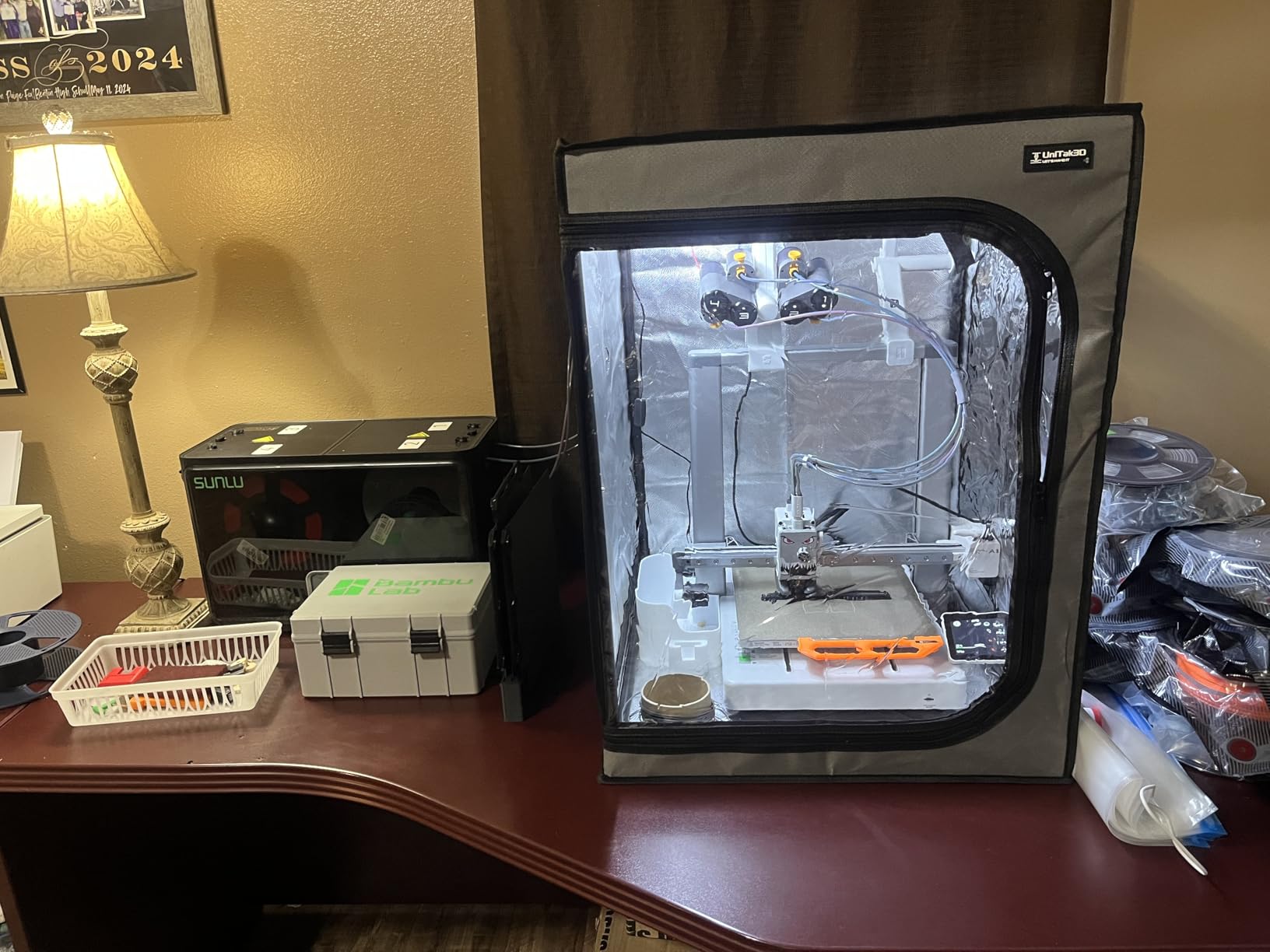 SUNLU S4 3D Printer Filament Dryer Boxer, Black | 4-Spool Storage Box, Auto Humidity Control, 350W PTC Fast Heating, 70℃ Max Temperature customer photo 2