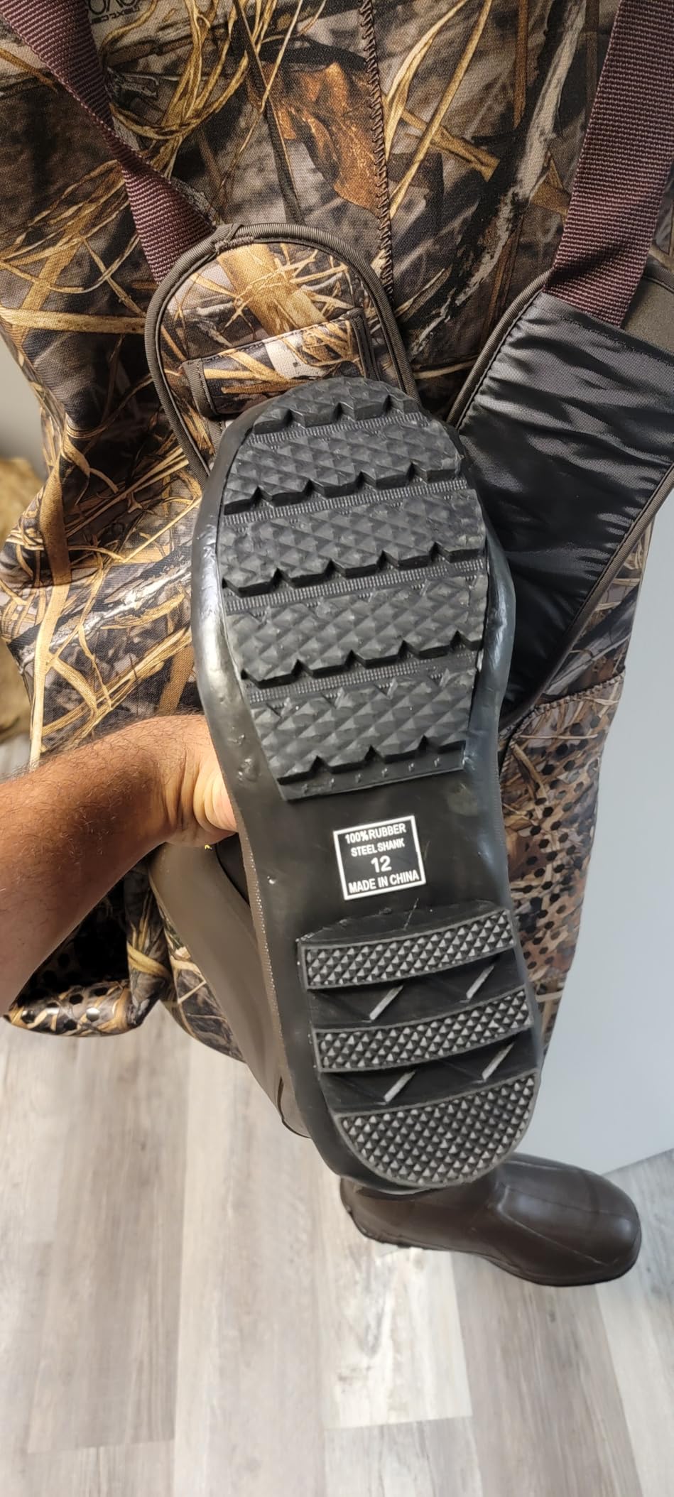 HISEA Chest Waders for Men 1200G Insulated Neoprene Hunting Wader with Boot customer photo 2