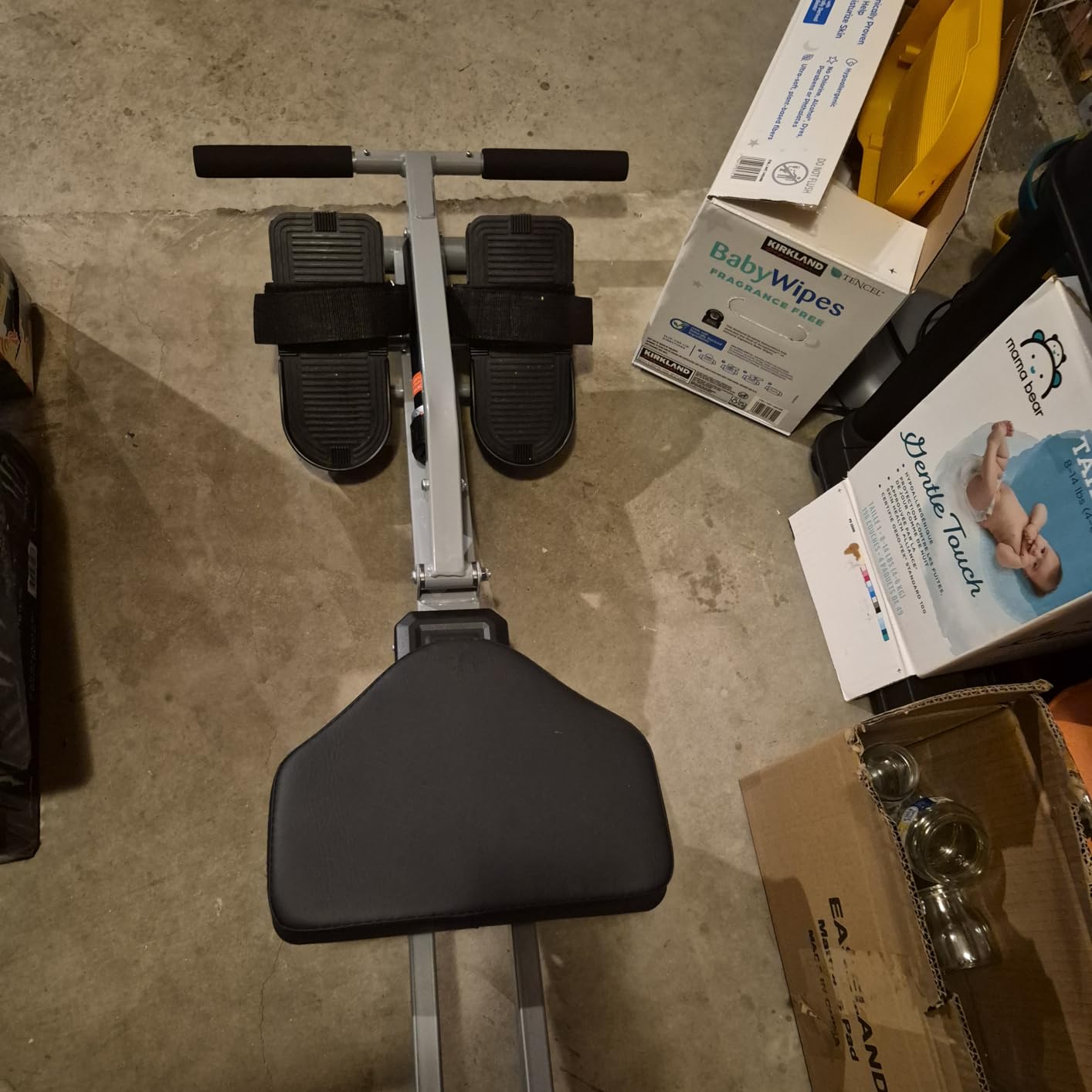 Foldable Rowing Machine, 12-Level Hydraulic Rower for Home Gym | 300LBS Capacity Compact Rowing Machine with LCD Display, Full Body Workout Equipment for Home Exercise & Cardio Training customer photo 2