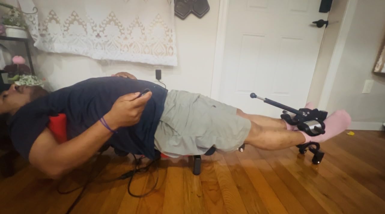 Spinal Decompression Machine Decompression Table for Back Pain Relief | Motorized Spine Decompression Device, spinal stretching device for sciatica and herniated disc relief, posture improvement customer photo 1