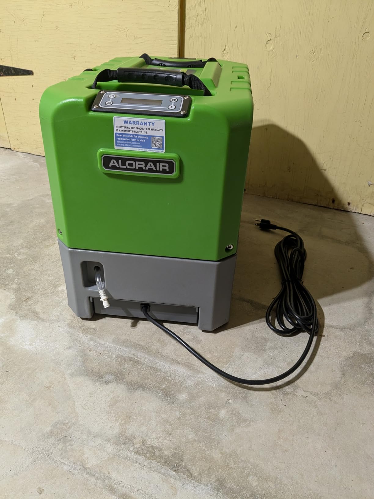ALORAIR Smart WiFi LGR Commercial Dehumidifier 180 PPD (Saturation) with Hose, Industrial Dehumidifier with Pump, 6 Years Limited Warranty, cETL Listed, 85 PPD at AHAM, Flood Repair, Green customer photo 2
