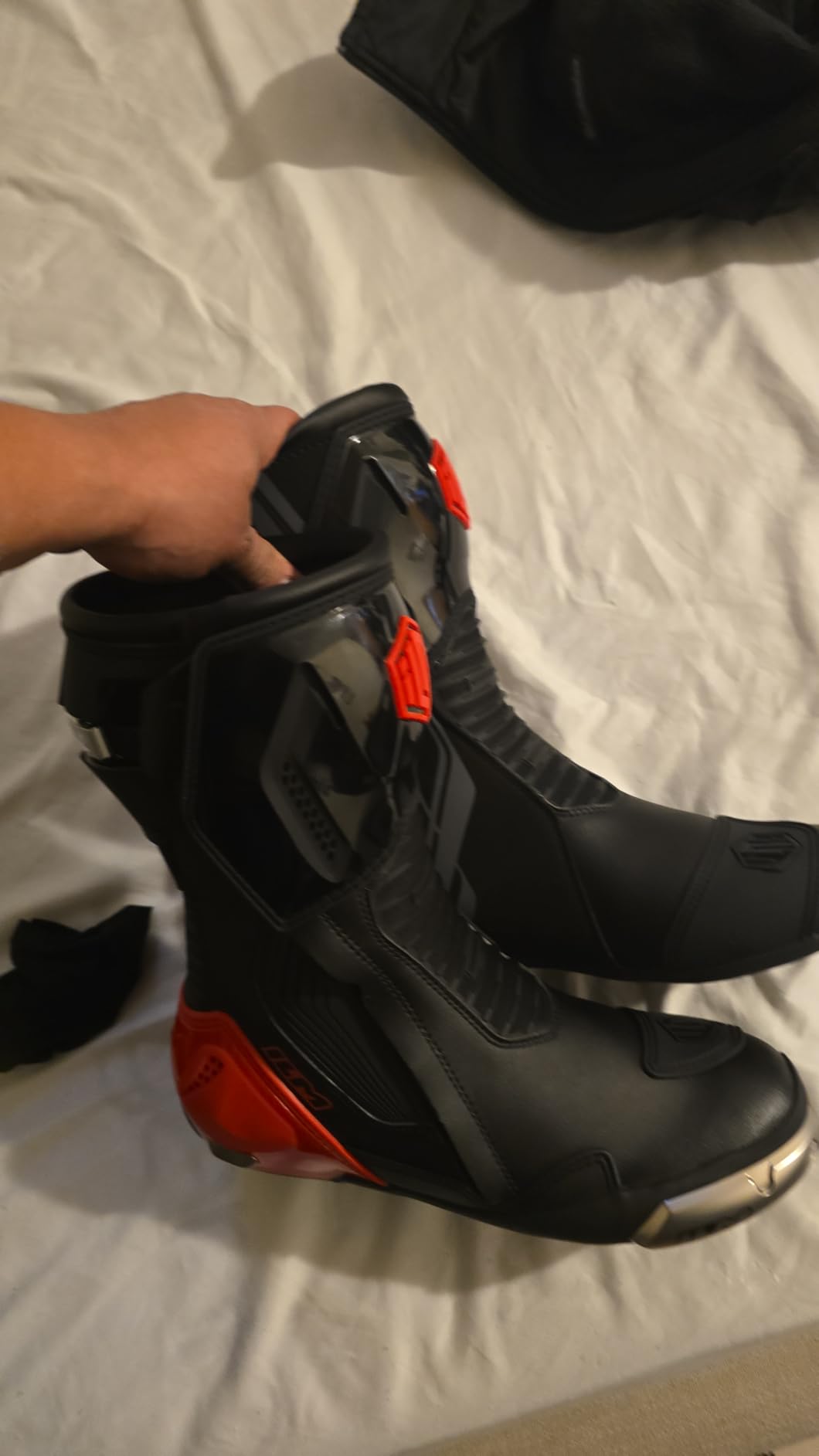 ILM Motorcycle Racing Boots Sport Footwear CE Protective Gear Model BRC1 customer photo 1