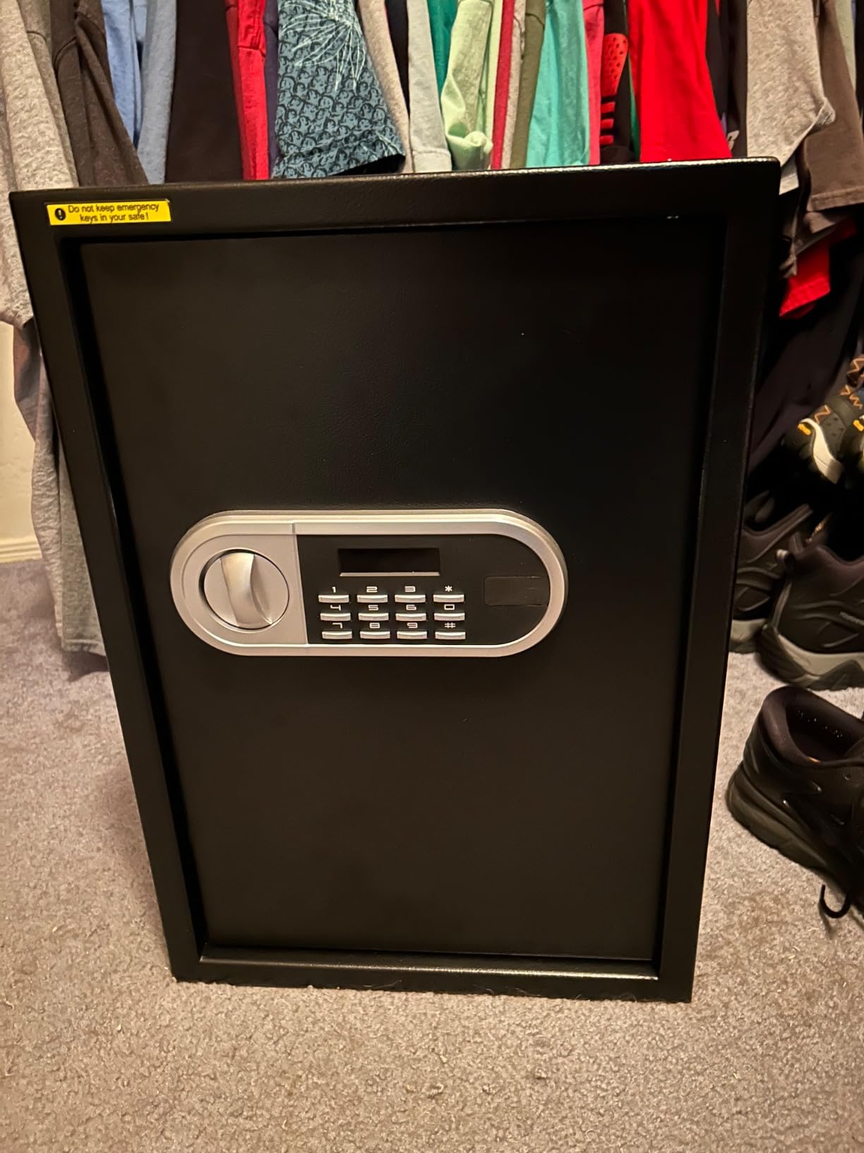1.3 Cuft Small Fire Proof Safe for Home Documents, Anti-theft Safes for Home Use Fire and Water Proof with Combination Lock, Smart Alert System and Removable Shelf, Digital Document Safe for Jewelry customer photo 1