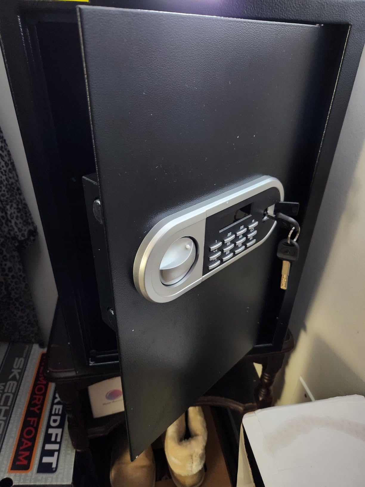 1.3 Cuft Small Fire Proof Safe for Home Documents, Anti-theft Safes for Home Use Fire and Water Proof with Combination Lock, Smart Alert System and Removable Shelf, Digital Document Safe for Jewelry customer photo 2