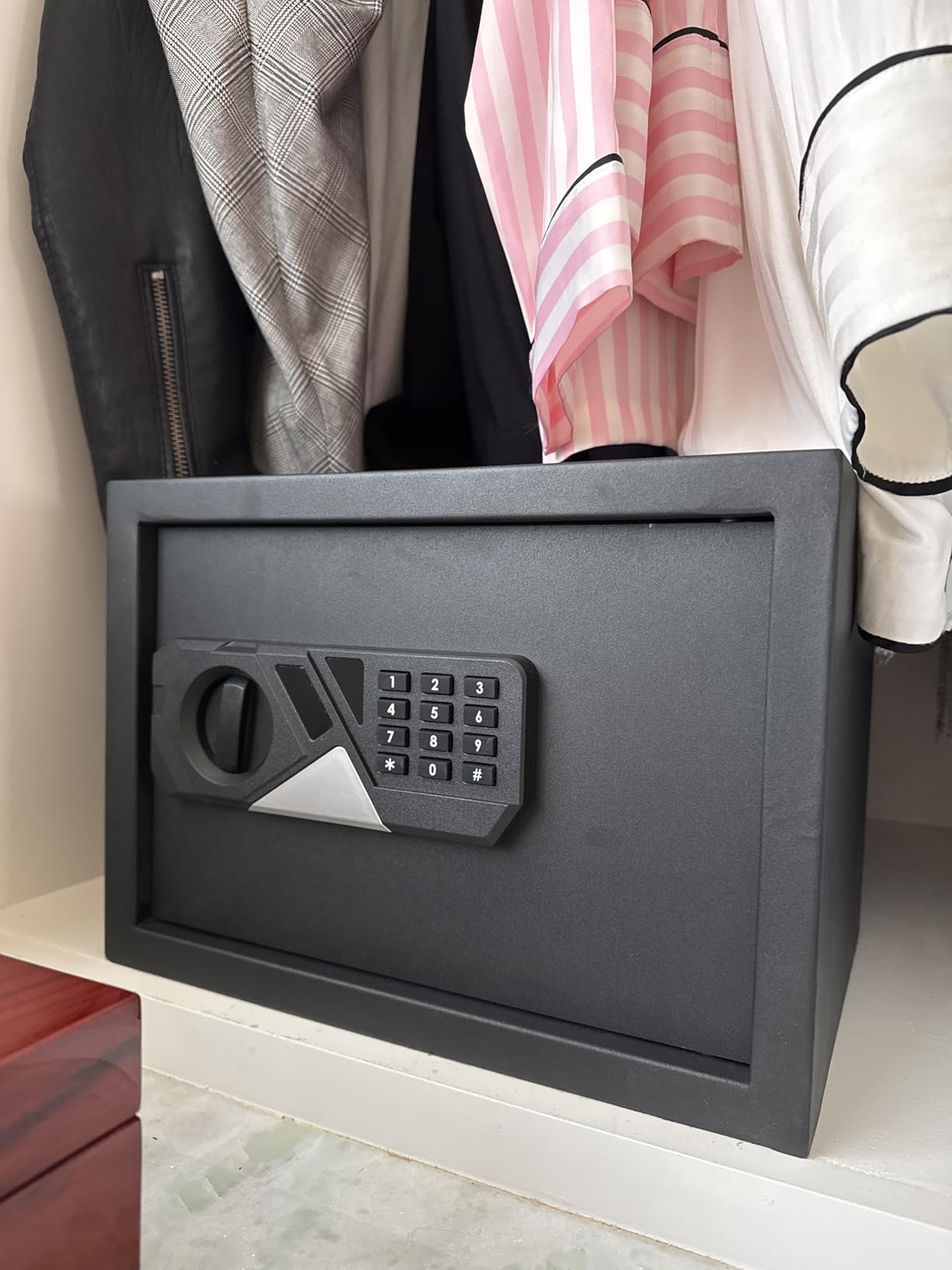 2.0 Cub Large Fireproof Safes for Home Use, Digital Security Safe Box Fireproof Waterproof with Combination Lock and Removable Shelf, Home Fire Safe for Document Money Medicines Valuables customer photo 1