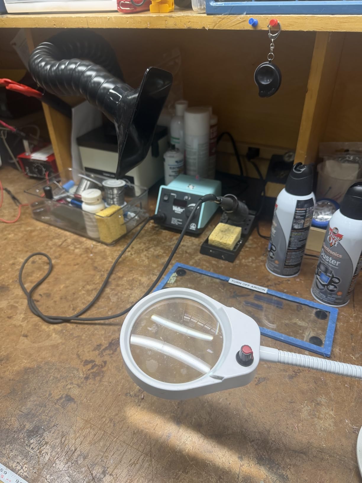 YC60 Solder Fume Extractor, 120m³/h-180m³/h Strong Suction, 3-Stage Filtration (HEPA+Carbon), High-Efficiency Solder Smoke Absorber with Speed Control, Fume Extractor for Desktop Soldering,Welding customer photo 2