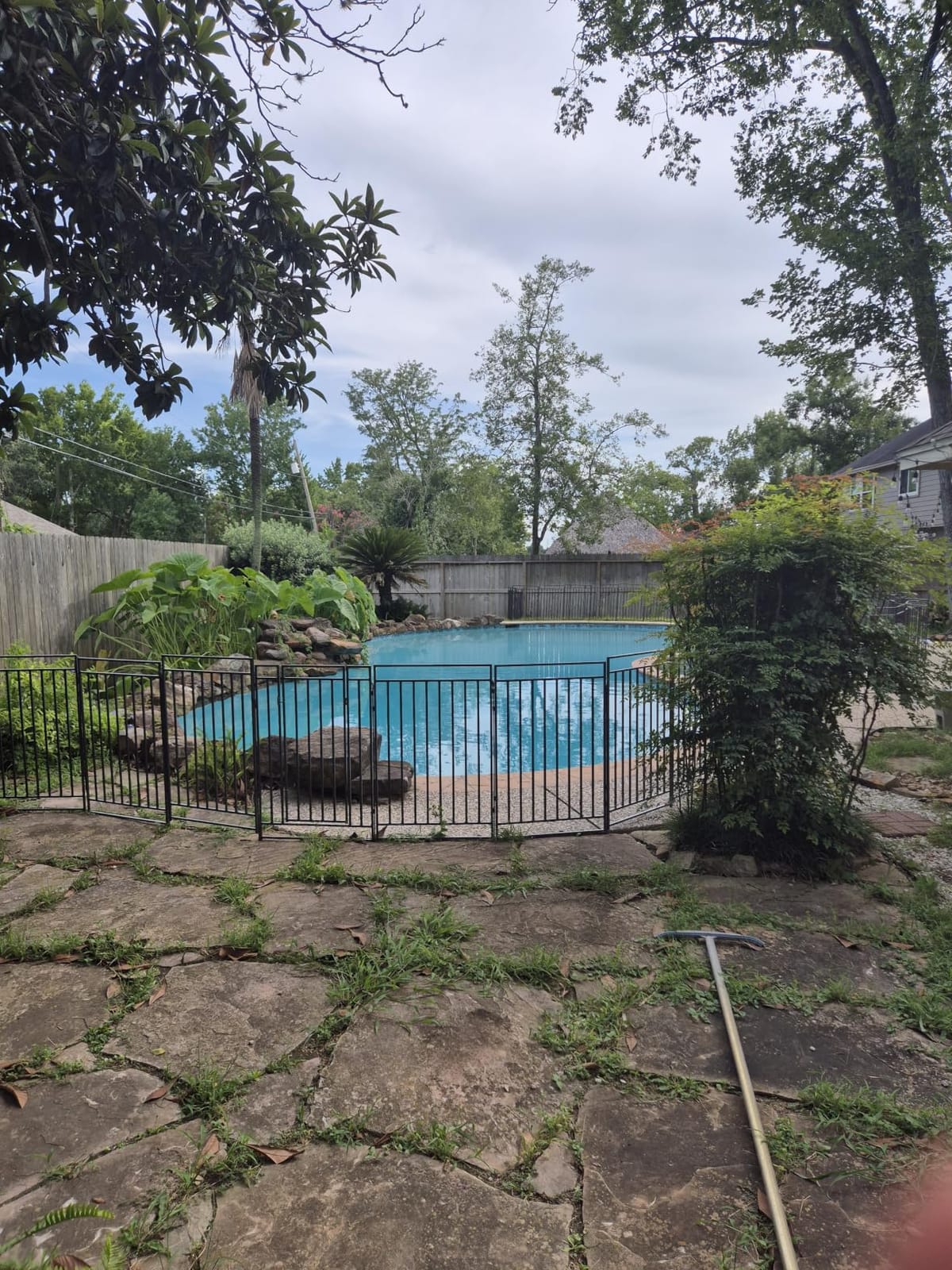 40in H x 110ft L Black-Silver Removable Pool Safety Fence customer photo 2