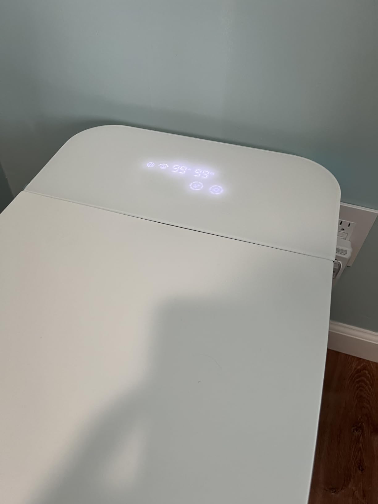 Smart Toilet with Bidet Built in - with Auto Soft Open&Close, Auto Flush | One Piece Toilet with Remote, Instant Warm Water & Air Dryer, Heated Seat, LED & Night Light, Self-Cleaning, Full/Half Flush customer photo 2