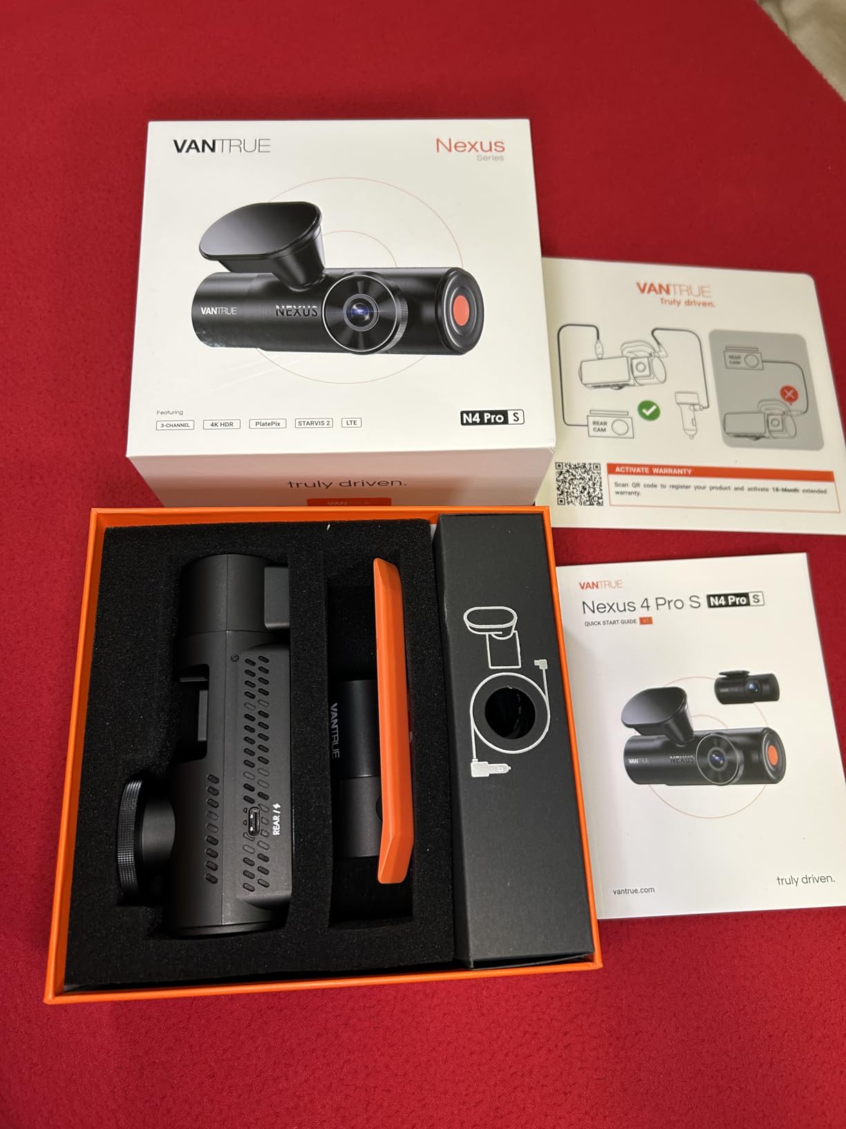Vantrue N4 Pro S 4K 3 Channel Dash Cam, Triple STARVIS 2 HDR Car Camera customer photo 2