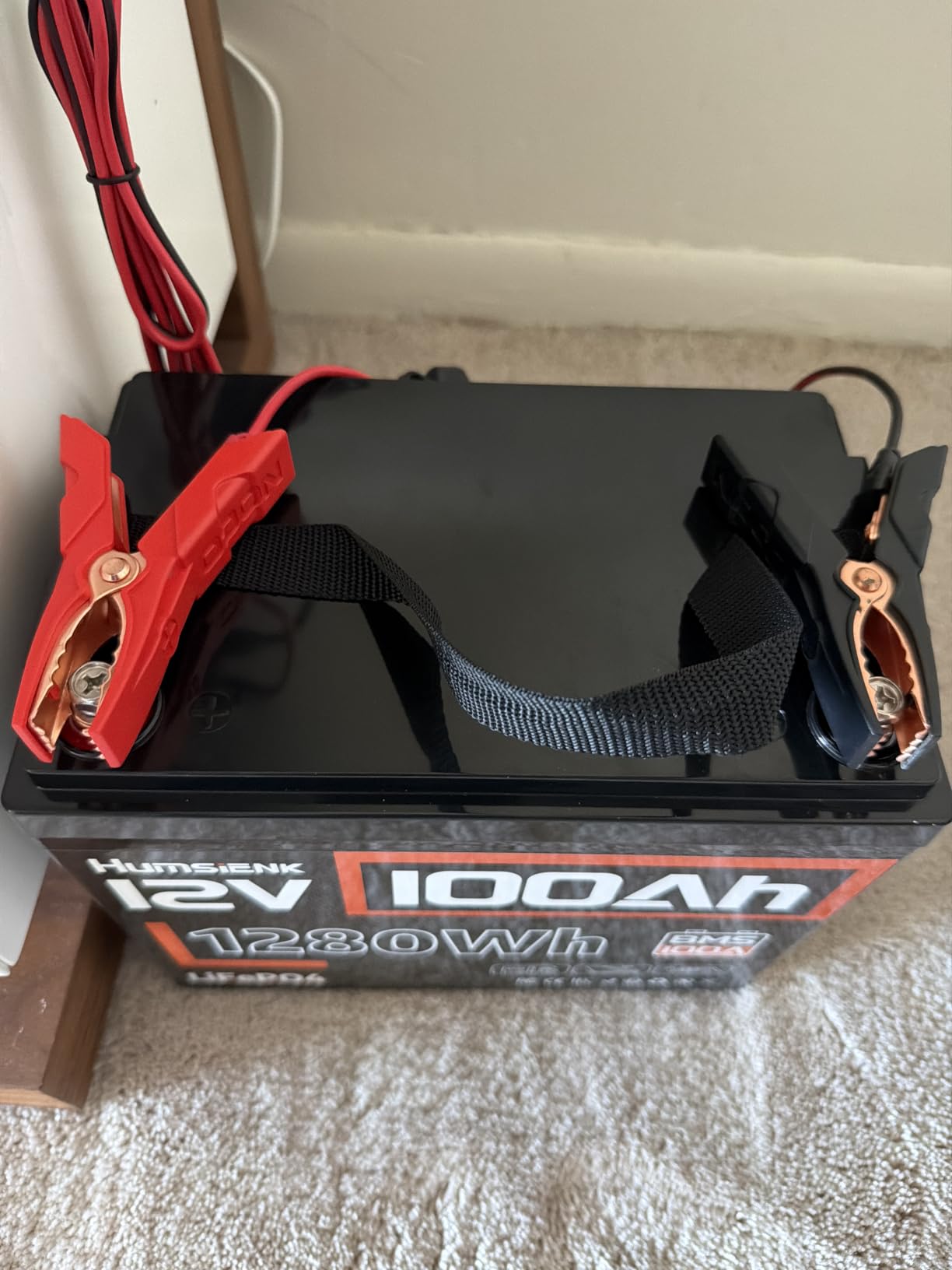 HumsiENK 12V 100Ah LiFePO4 Lithium Battery with Bluetooth (Group 24) 1280Wh customer photo 2