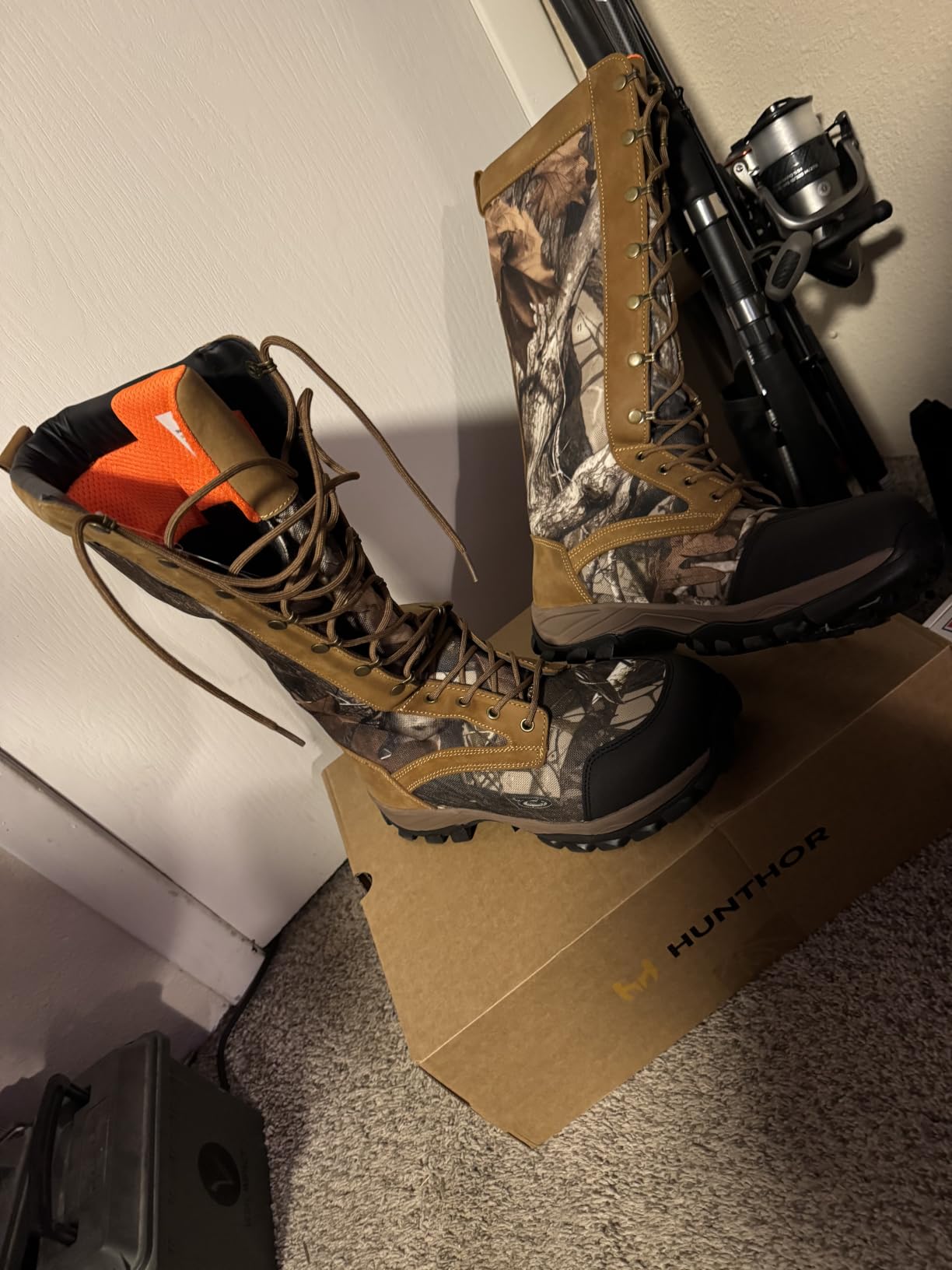 Hunthor Snake Proof Boots for Men, Waterproof 1000D Oxford Hunting Boots customer photo 2