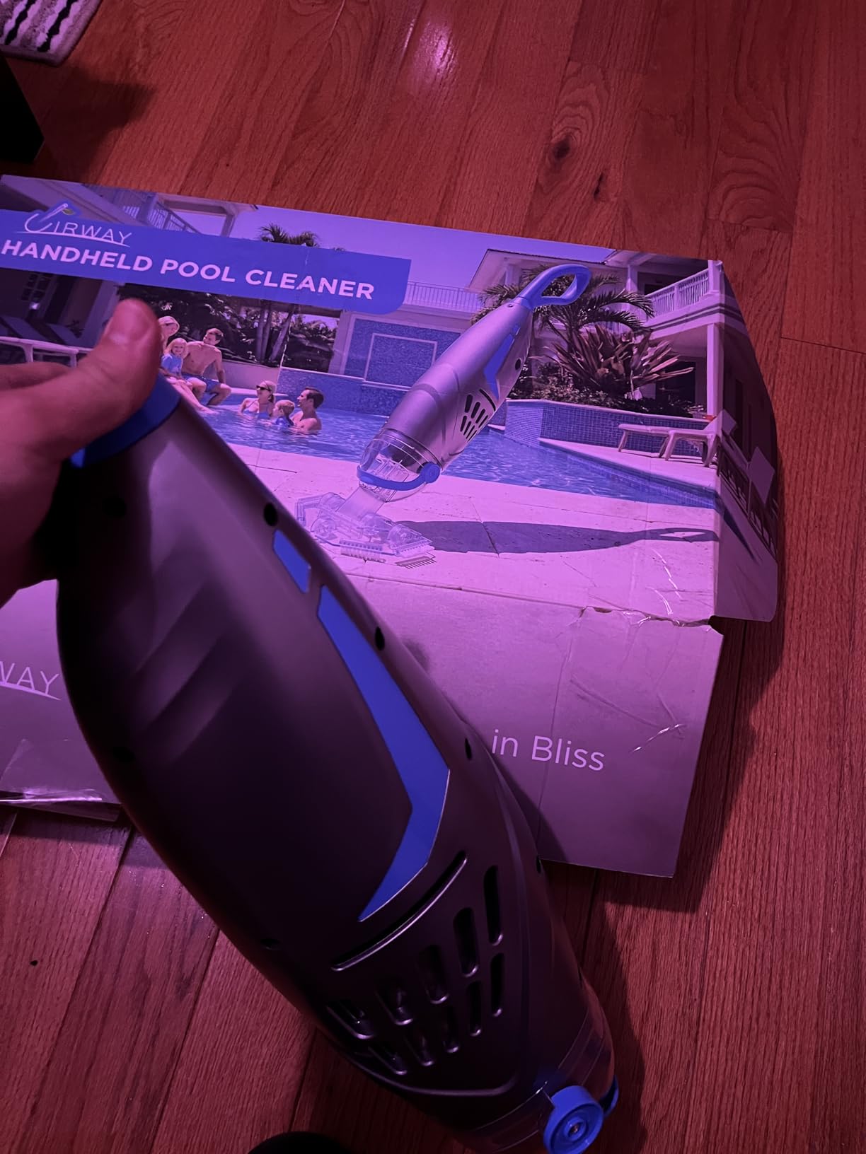 Pool Vacuum for Above Ground Pool & Inground Pools, (2026 Upgraded) 26.5 GPM High-Powerful Pebbles Suction, V3 IPX8 Cordless Handheld Rechargeable Cleaner 2 Vacuum Heads & 4 Filter Bags, 1H Runtime customer photo 1
