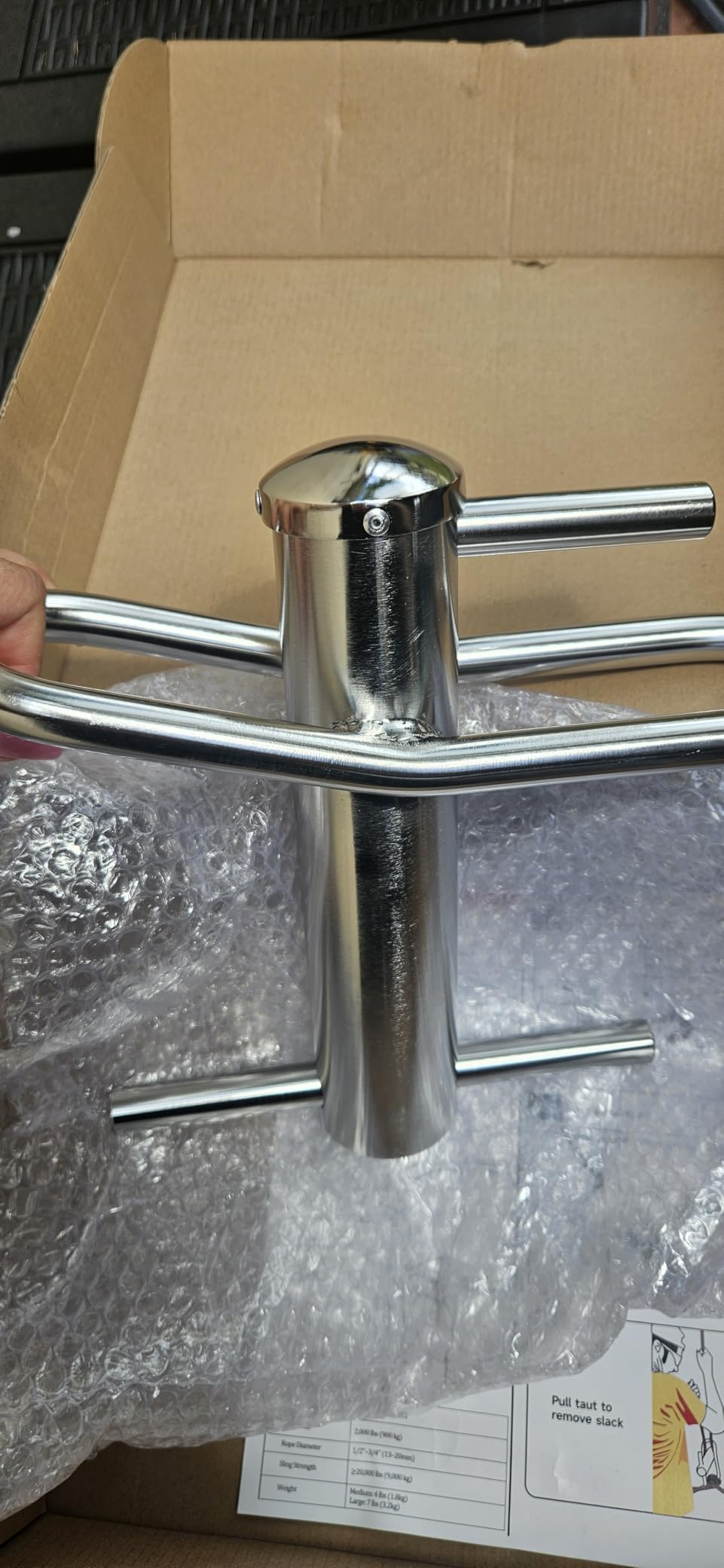 Port-A-Wrap, Stainless Portawrap for Tree Work, Arborist Tree Rigging Equipment for Rope Up to 3/4'', 9000lb MBS, 10:1 Work Load Ratio at 3000lbs(POWMSS), Large Size 12.2''x10.6'' customer photo 2