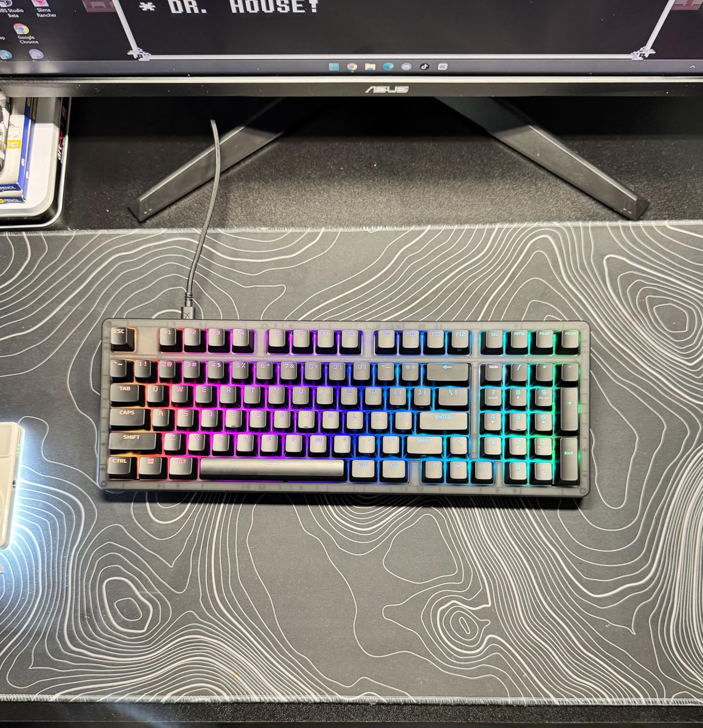HyperX Origins 2 1800 - Gaming Keyboard, PC, Swappable Housing, Hotswap Switches, High Profile, 1800 Layout, 8k Polling, Adjustable Angle, Mechanical Switches customer photo 1