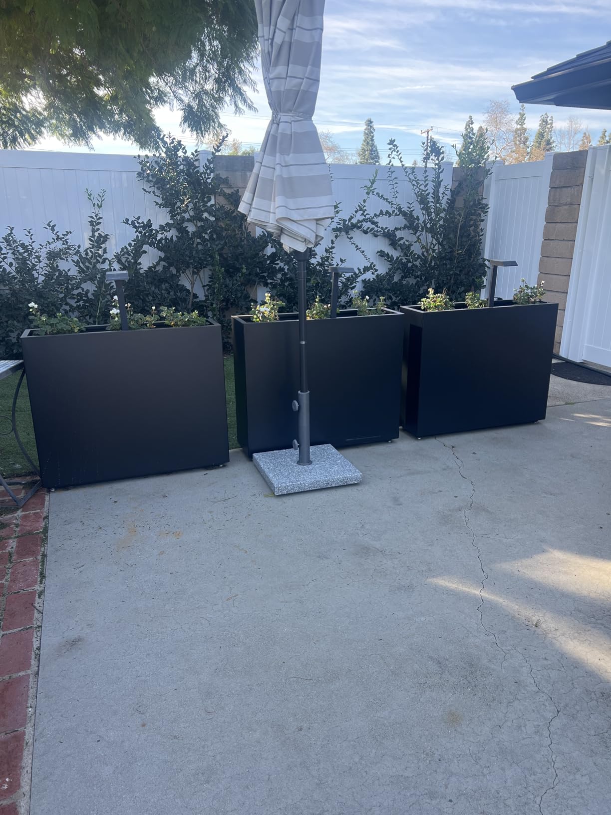 Corten Steel Style Planter Box, 36W x 11D x 30H, Not Pre-Rusted customer photo 2