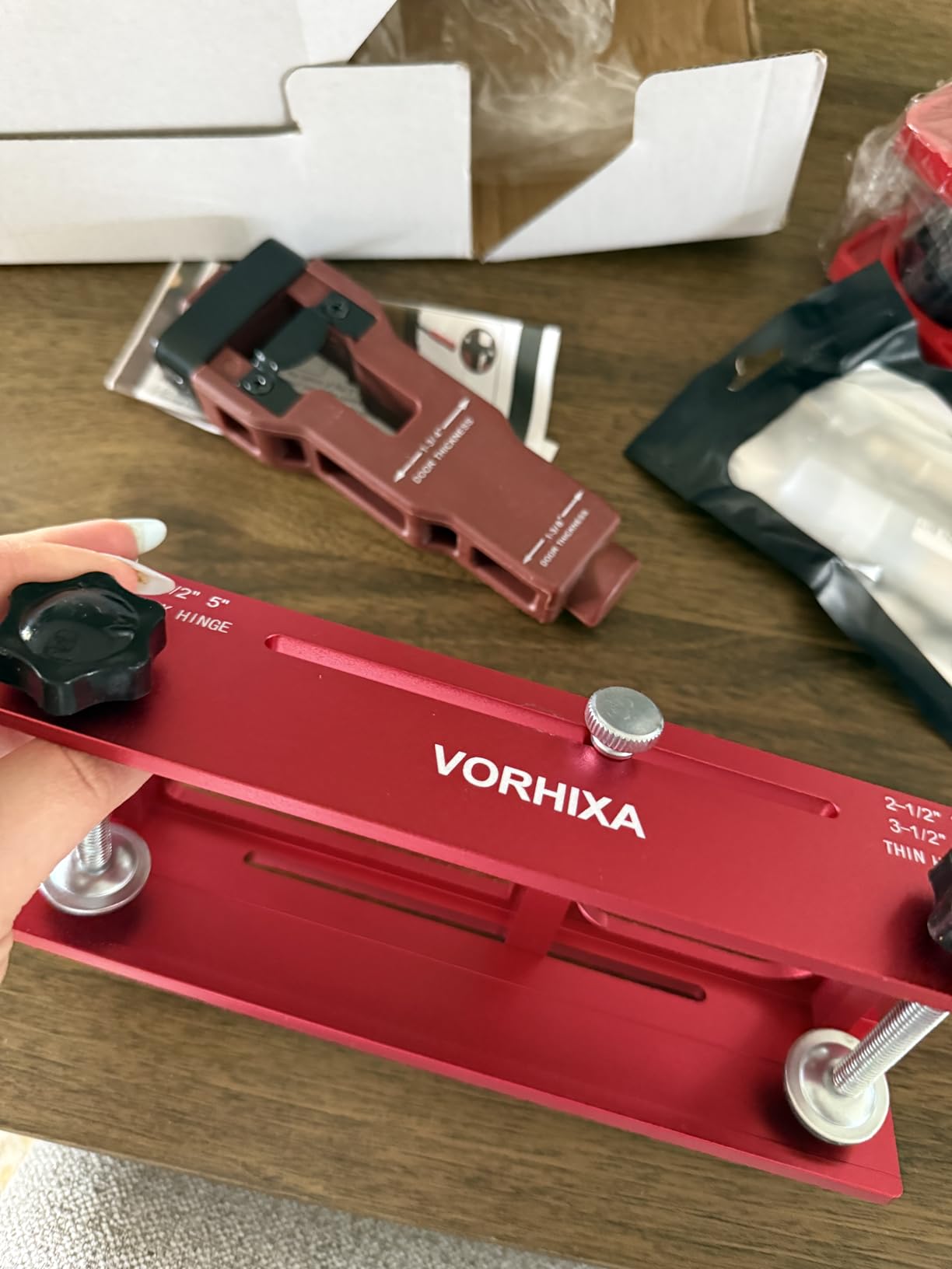 Door Hinge Jig, Door Lock Installation Kit, Door Latch Mortise Tool | ALL-IN-ONE Router Jig for Door Hinge from 2.5