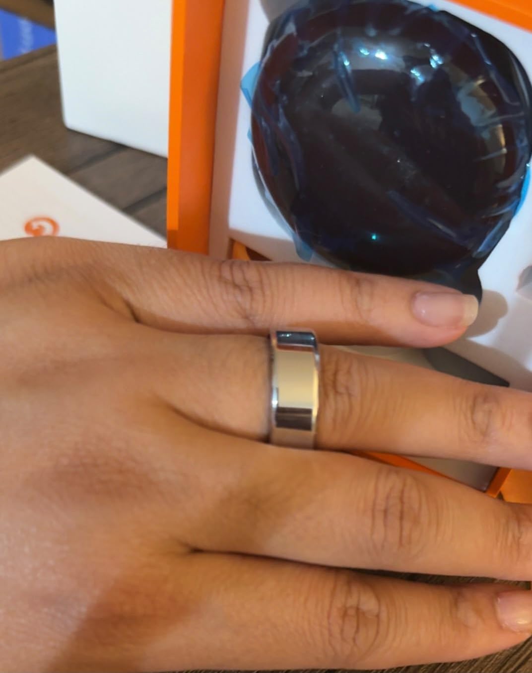 Smart Ring for Women Men,Fitness Tracker Ring,Heart Rate,Blood Oxygen,Step Tracker,Sleep Tracker,Meditation Assistance,No Subscription Fee,IP68 Waterproof,2026 New Holiday Gifts (Silver 8) customer photo 1