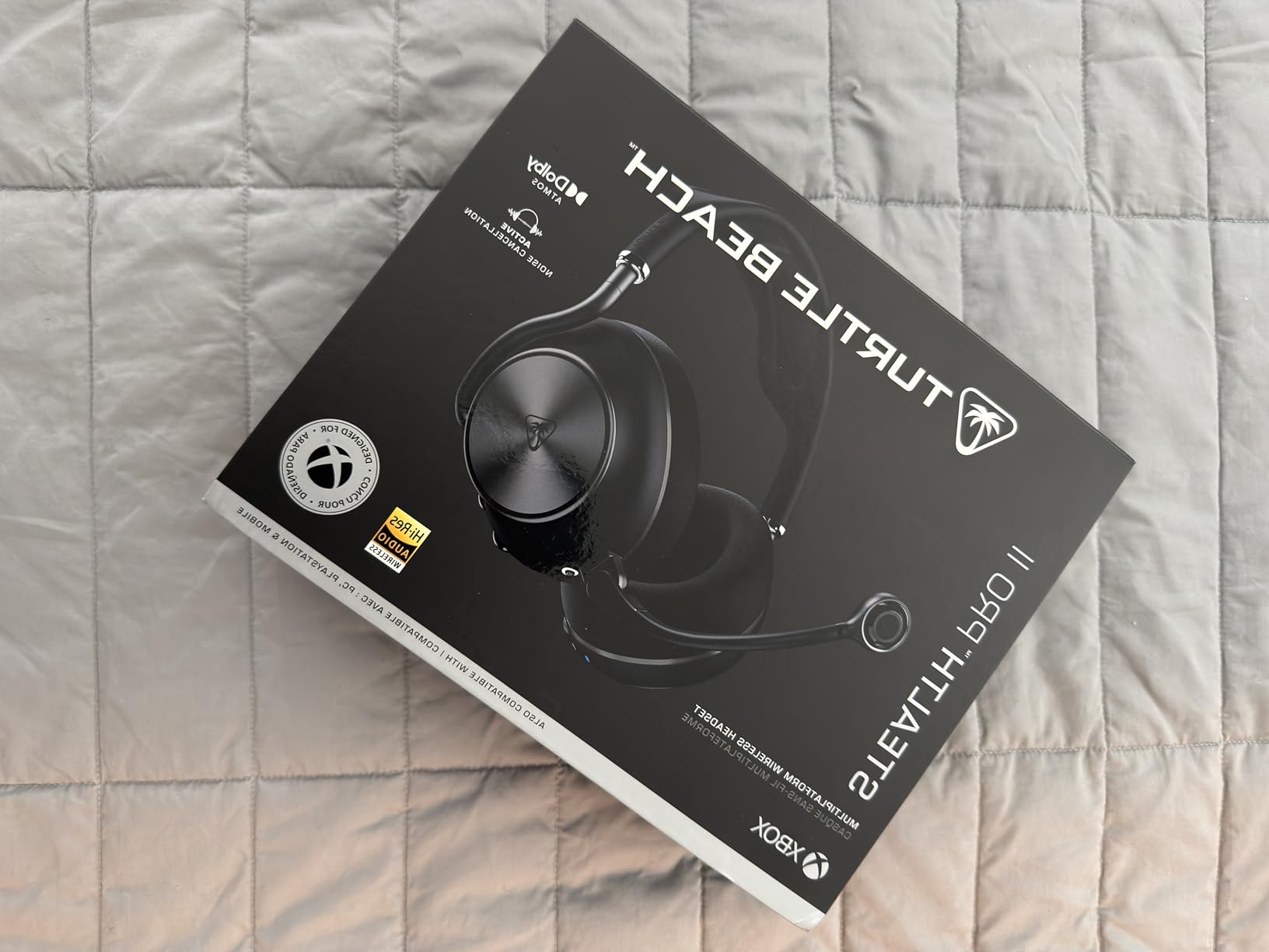 Turtle Beach Stealth Pro II Premium Wireless Gaming Headset for Xbox Series X|S, PS5, PS4, PC - Hi-Res Audio, Dolby Atmos, Active Noise Cancellation, Simultaneous Bluetooth, 24-bit Audio - Black customer photo 1