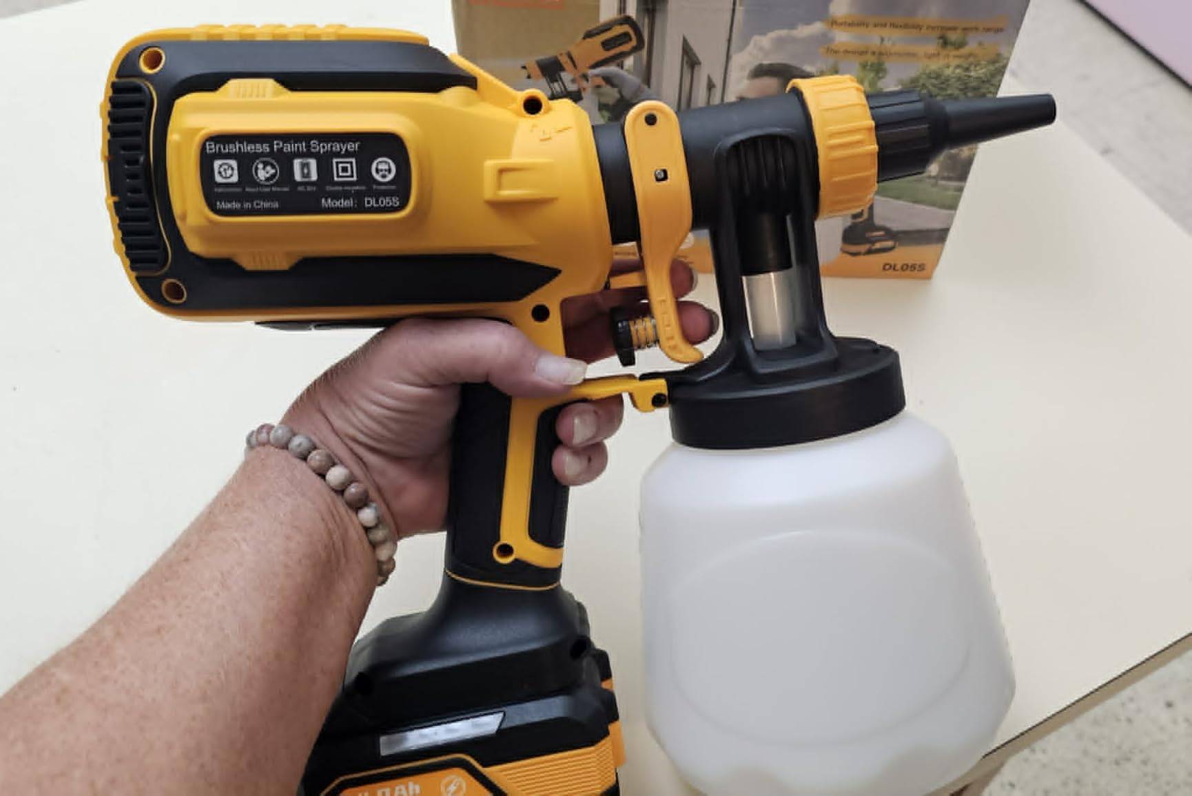 Paint Sprayer for House Painting, 4 Nozzles & 3 Spray Patterns customer photo 1