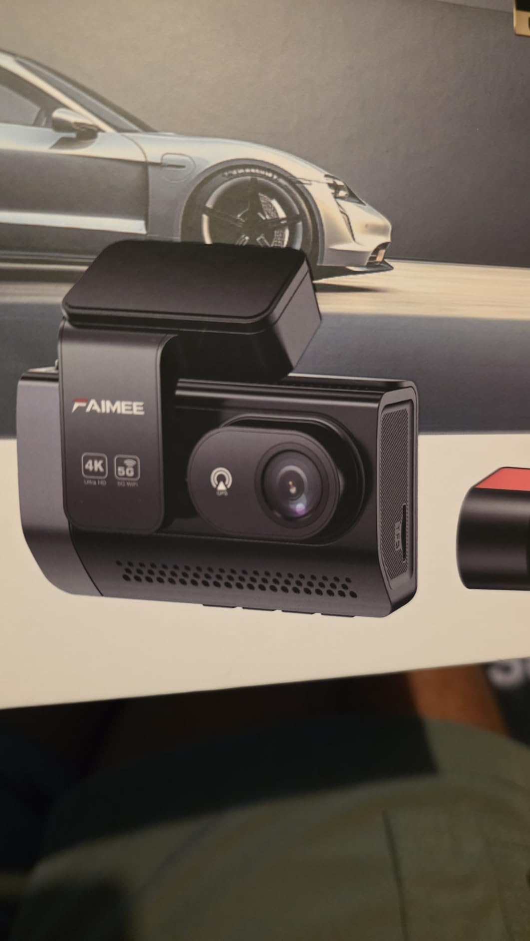 FAIMEE 4K Dash Cam Front and Rear, Night Vision, WDR, Free Card Included customer photo 1