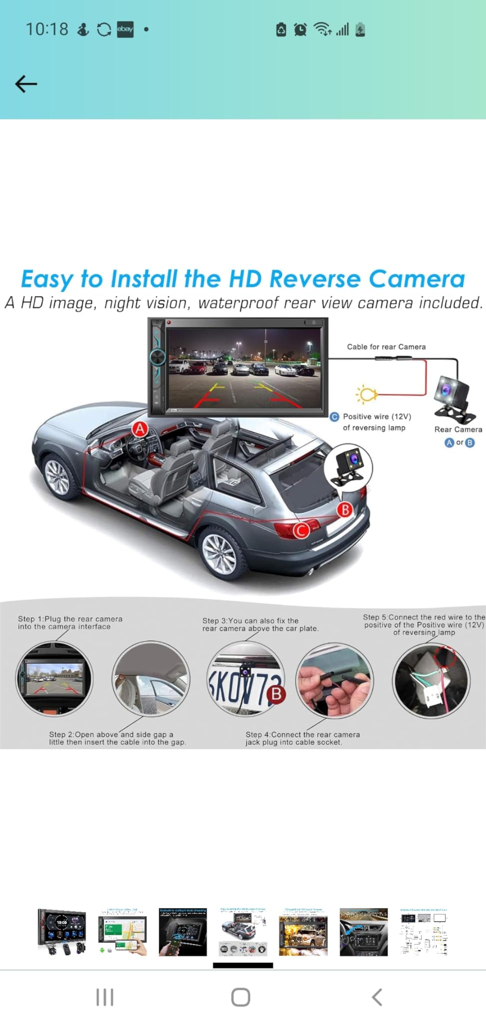Single Din CarPlay Multimedia Receiver: 6.5