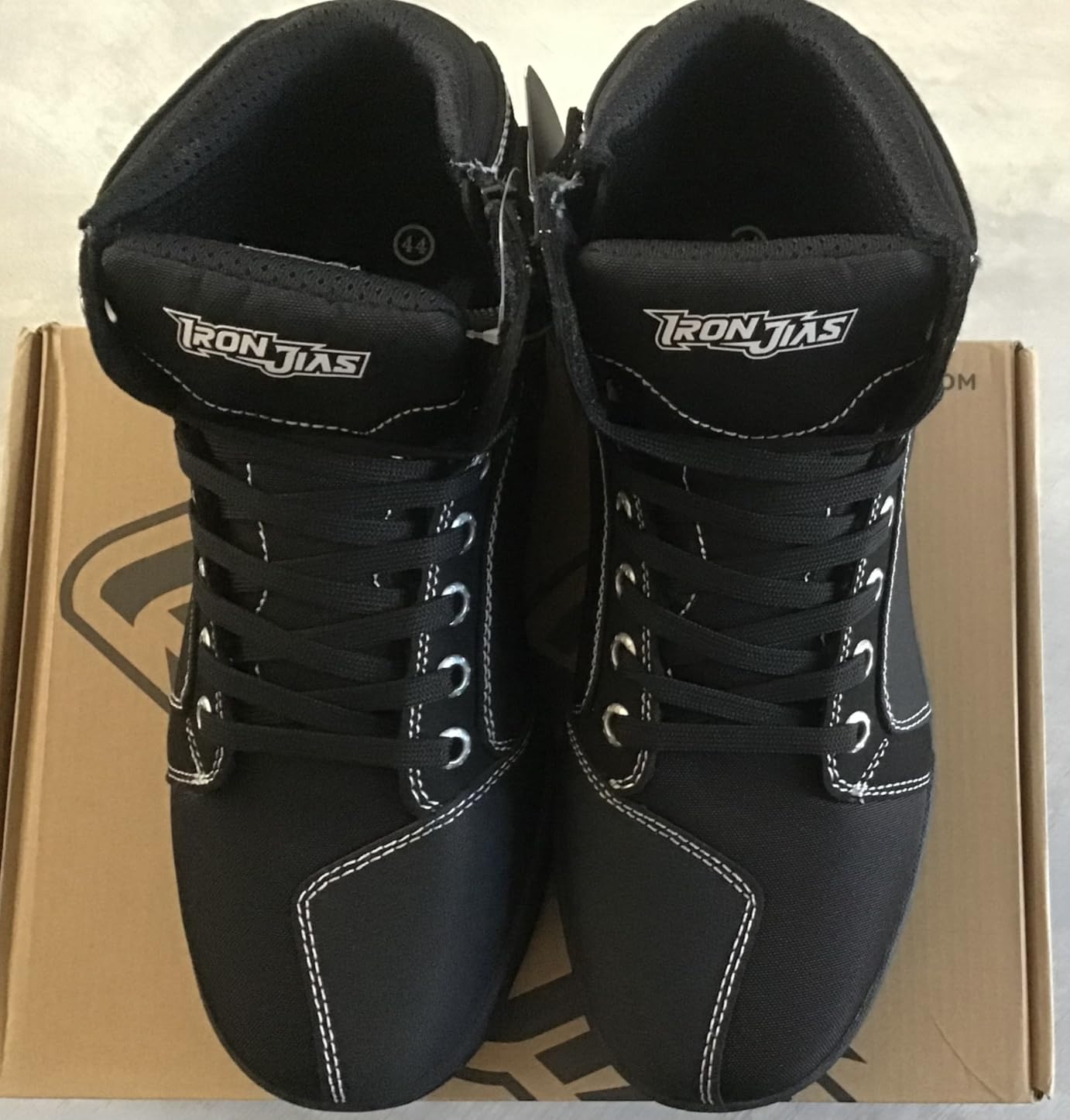 IRON JIA'S Motorcycle Shoes for Men & Women, CE Certified Riding Boots Pink | Breathable, Anti-Slip Sole, Ankle Protection, Shift Pad, Side Zipper, EN 13634:2017 Rated 1-2-2-1 customer photo 1
