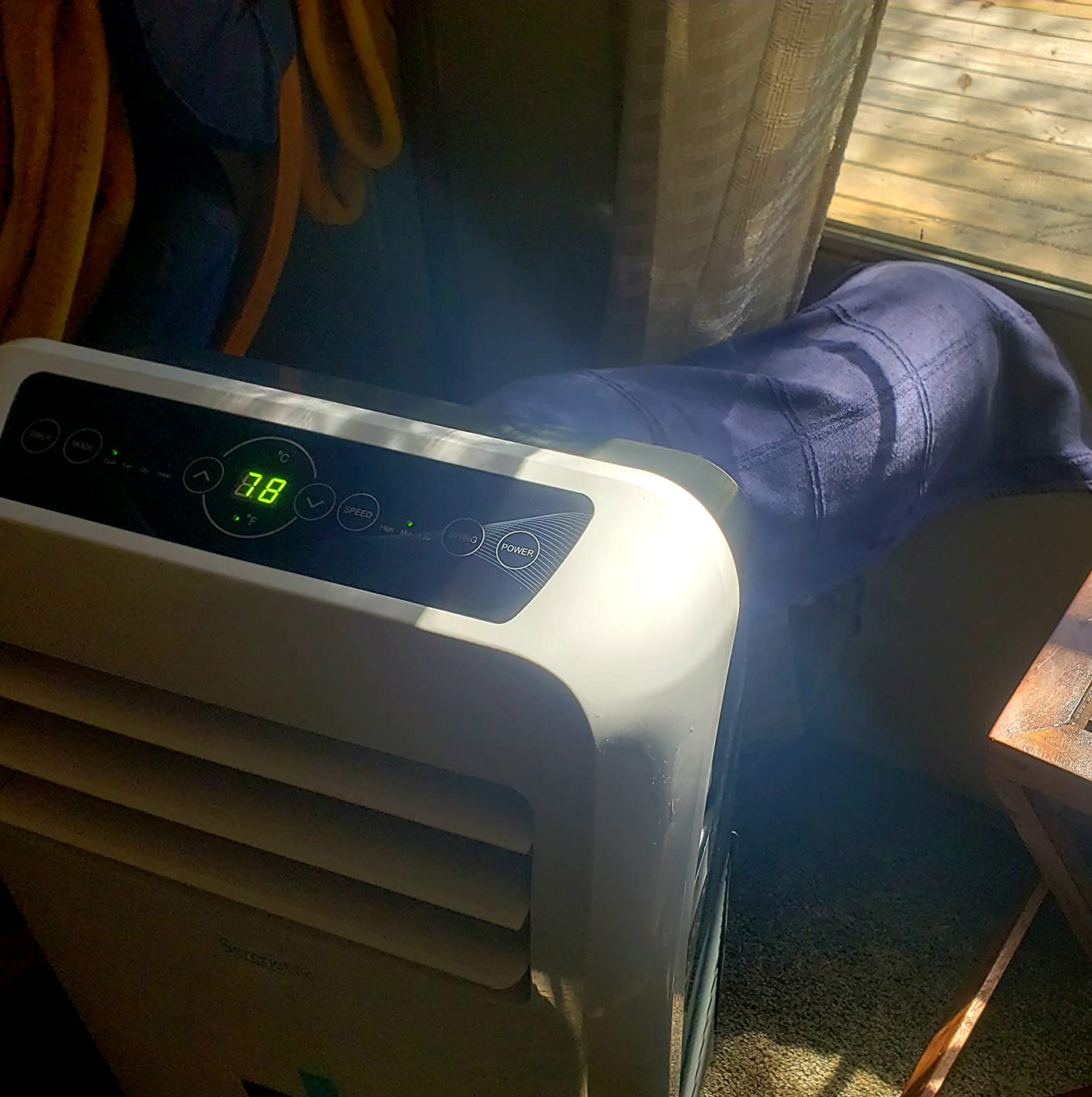 SereneLife Portable Air Conditioner 8000 BTU With WIFI | 3-in-1 Cooling, Fan and Dehumidifier | 24-H Timer up to 350 sq ft Coverage | AC Unit for Bedroom, Home & Office | Window Kit & Remote customer photo 2