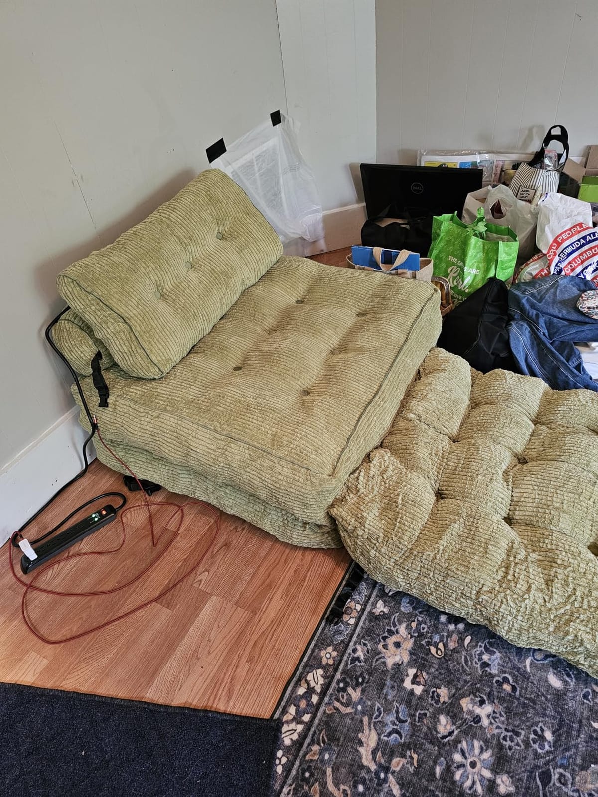 MAXYOYO Folding Sofa Bed, Convertible Chair Bed with Pillow customer photo 2