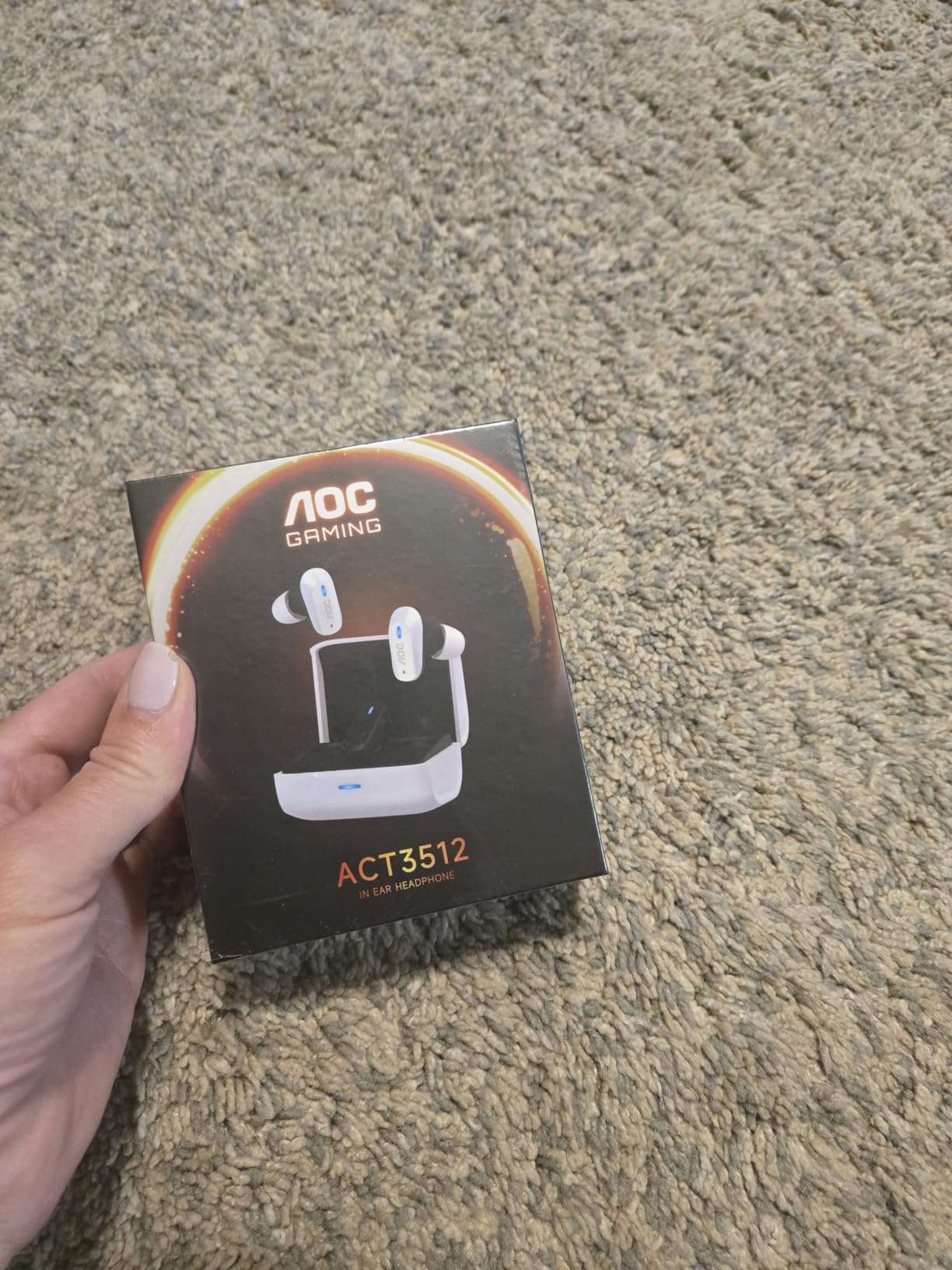 AOC Wireless Gaming Earbuds for PS5 PC Switch, 2.4GHz USB-C Dongle ACT3512 customer photo 2
