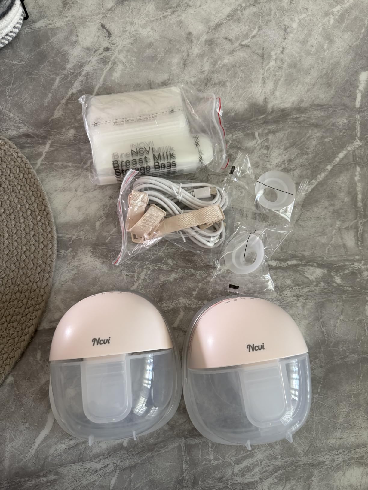 NCVI Heated Breast Pump Wearable, 360° All-Around Heat +30% Output for Mom customer photo 2