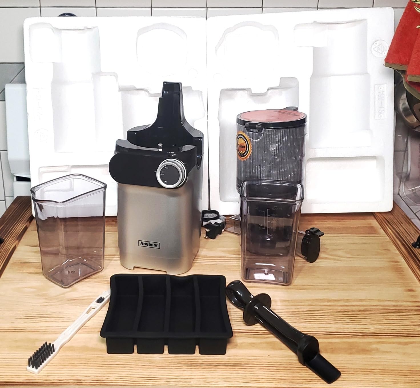 Anybear 200W Cold Press Juicer, 4.3
