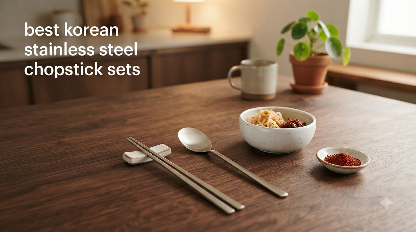 best korean stainless steel chopstick sets