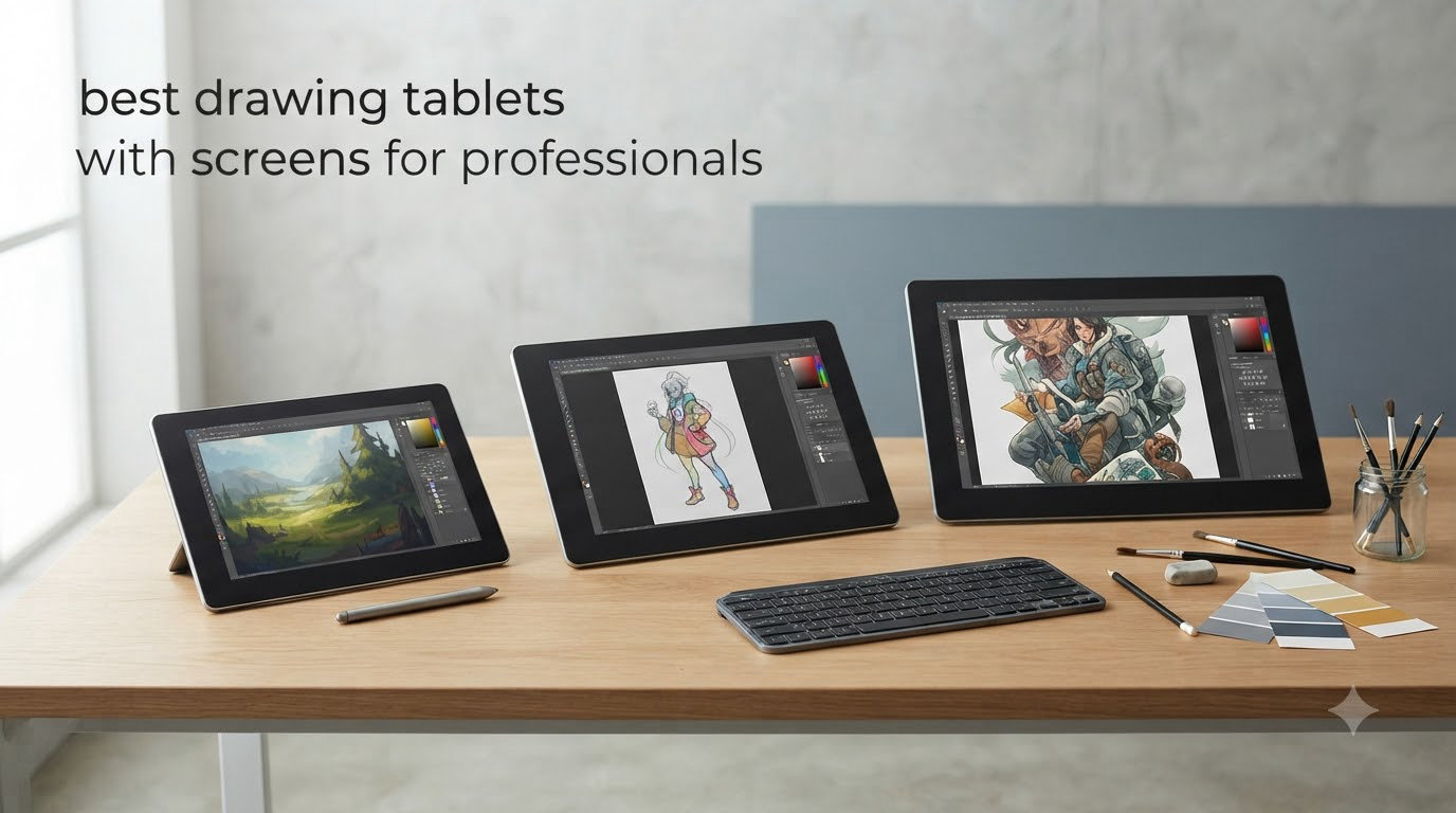 best drawing tablets with screens for professionals
