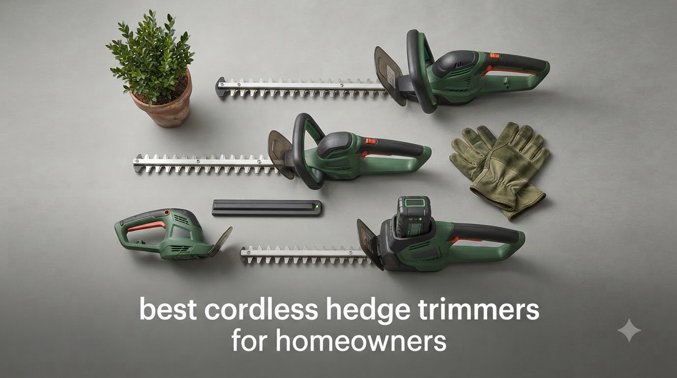 best cordless hedge trimmers for homeowners