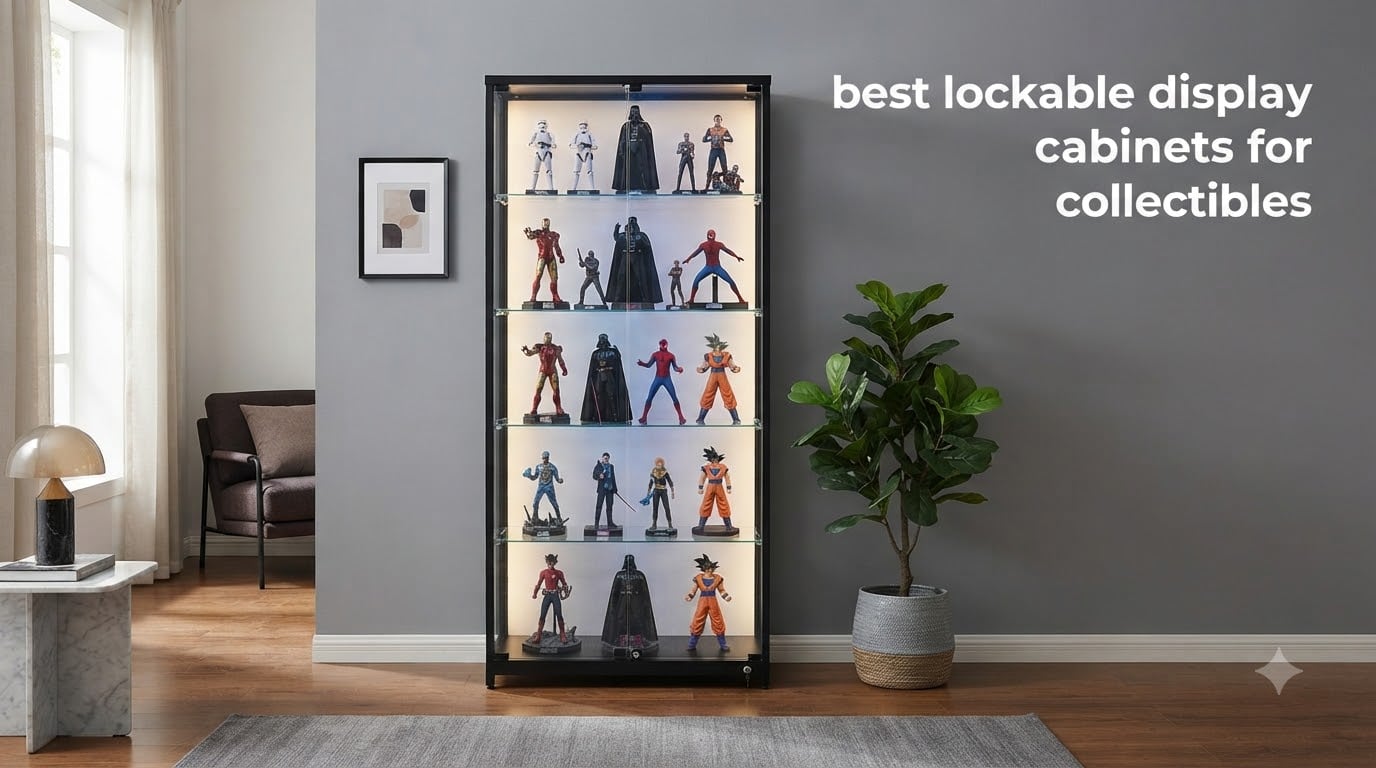 best lockable displays cabinets for collectibles