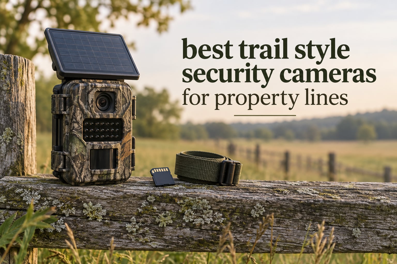 best trail style security cameras for property lines