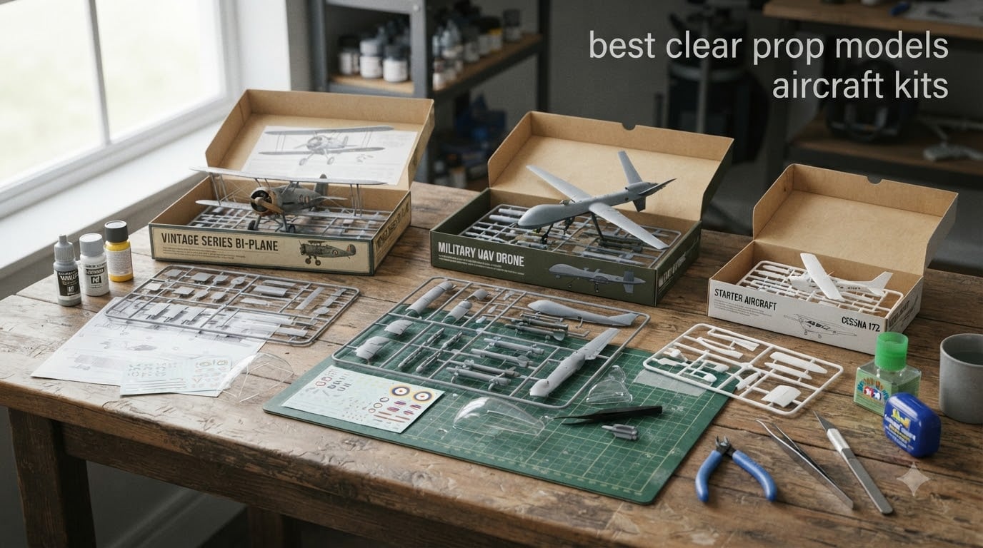 best clear prop models aircraft kits