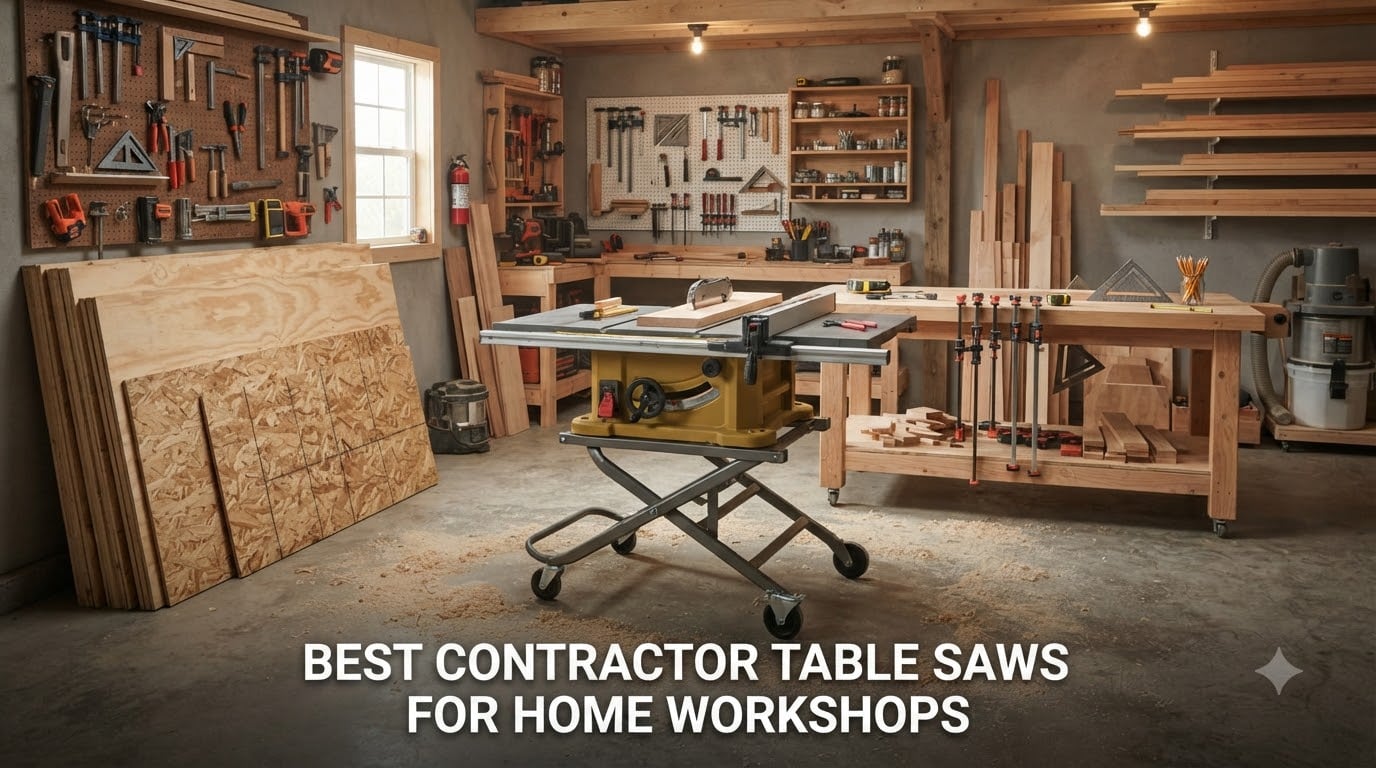 best contractor table saws for home workshops