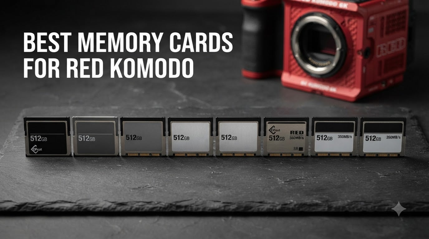 best memory cards for red komodo