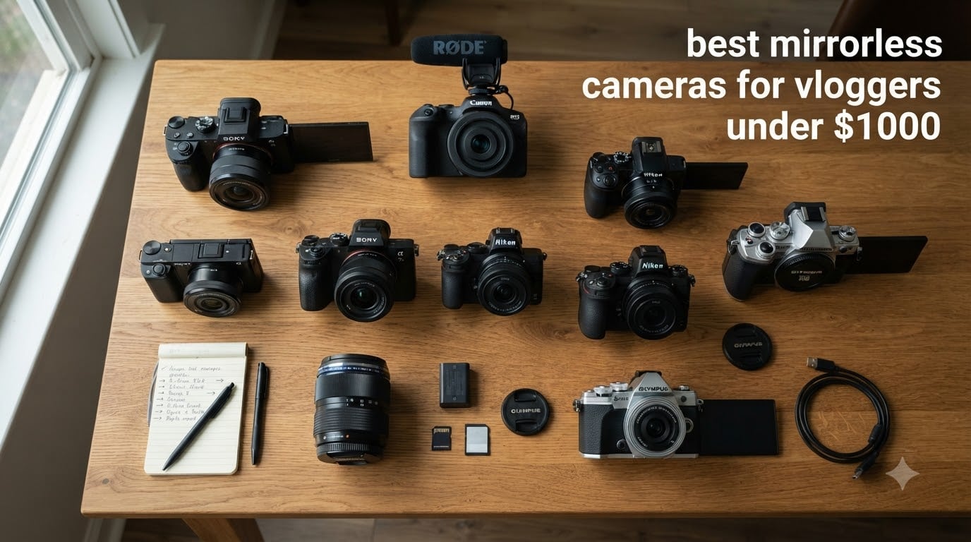 best mirrorless cameras for vloggers under $1000