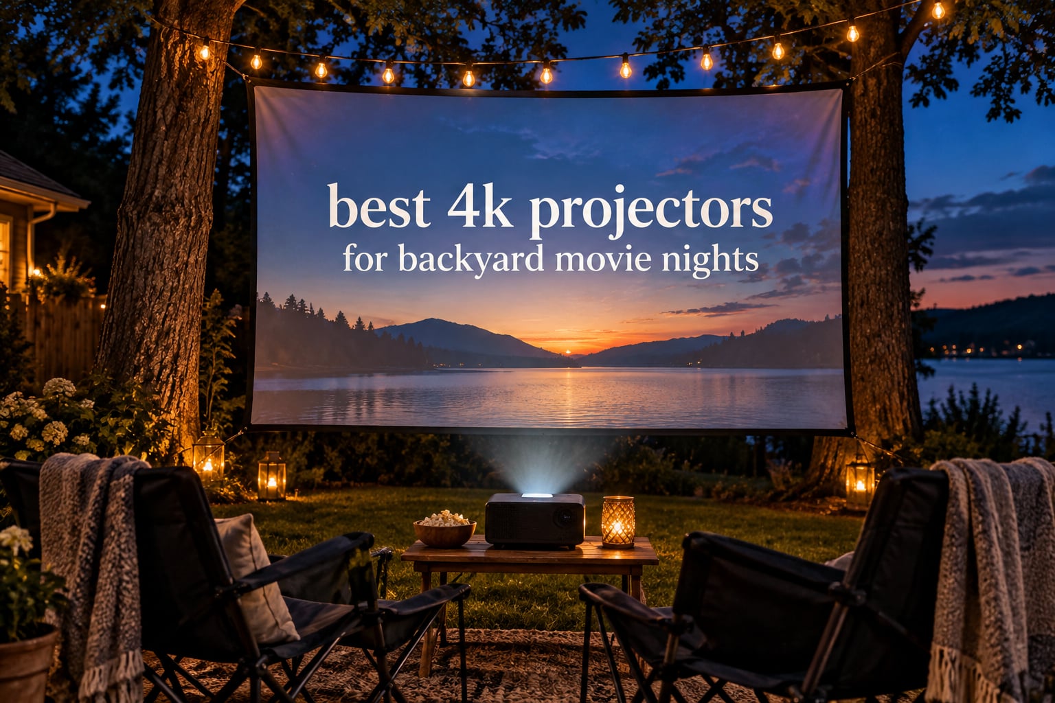 best 4k projectors for backyard movie nights