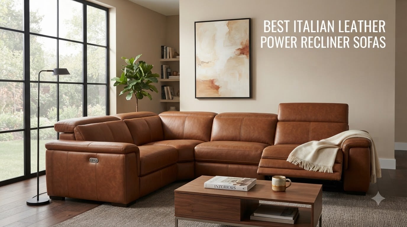 best italian leather power recliner sofas